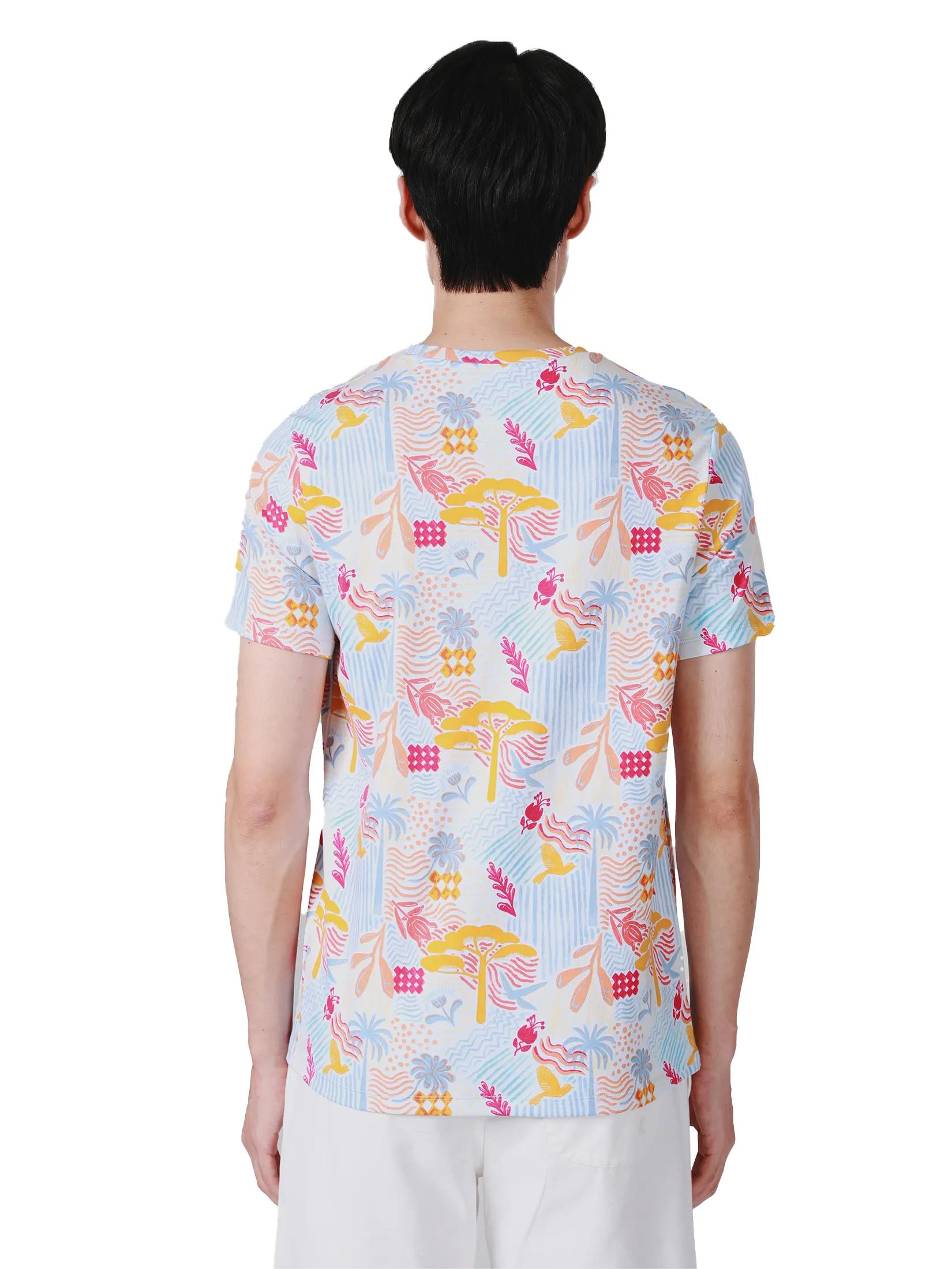 JOHN HENRY Men s T-Shirts (Slim Fit) SONGKRAN FESTIVAL Blue