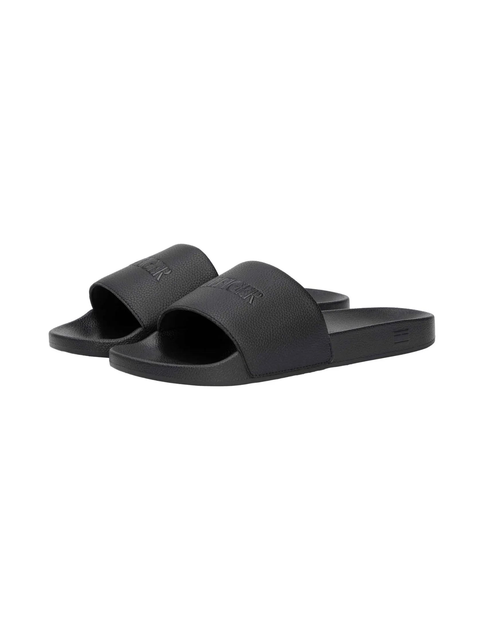 TOMMY HILFIGER MEN SLIDES Black