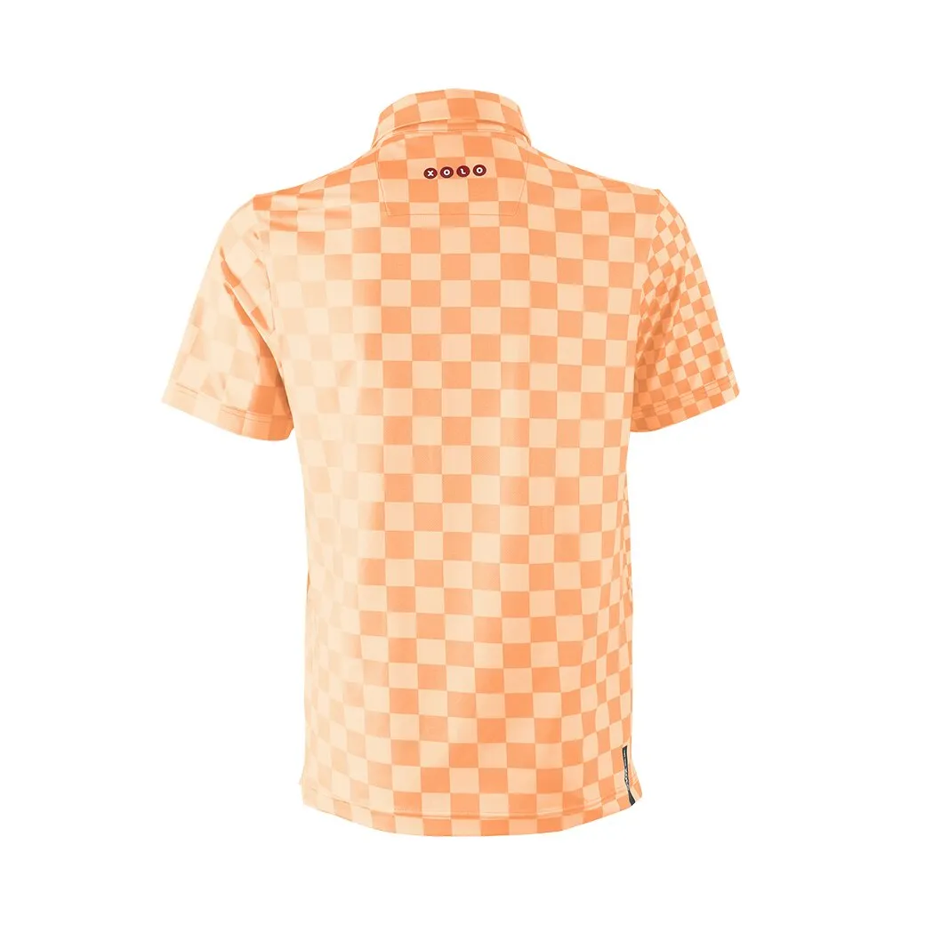 XOLO Orange CHECKERED POLO (040064)
