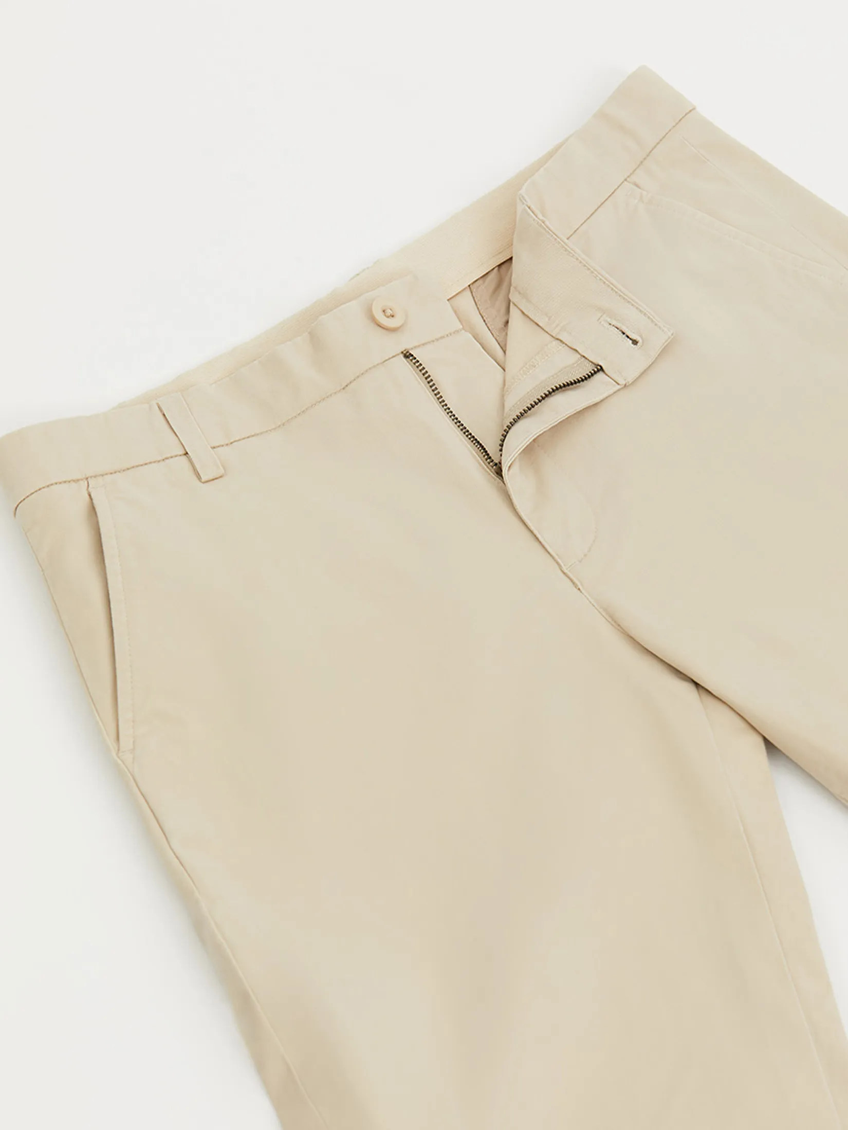 DAPPER Men Slim-Fit Comfort Chino Pants Cream