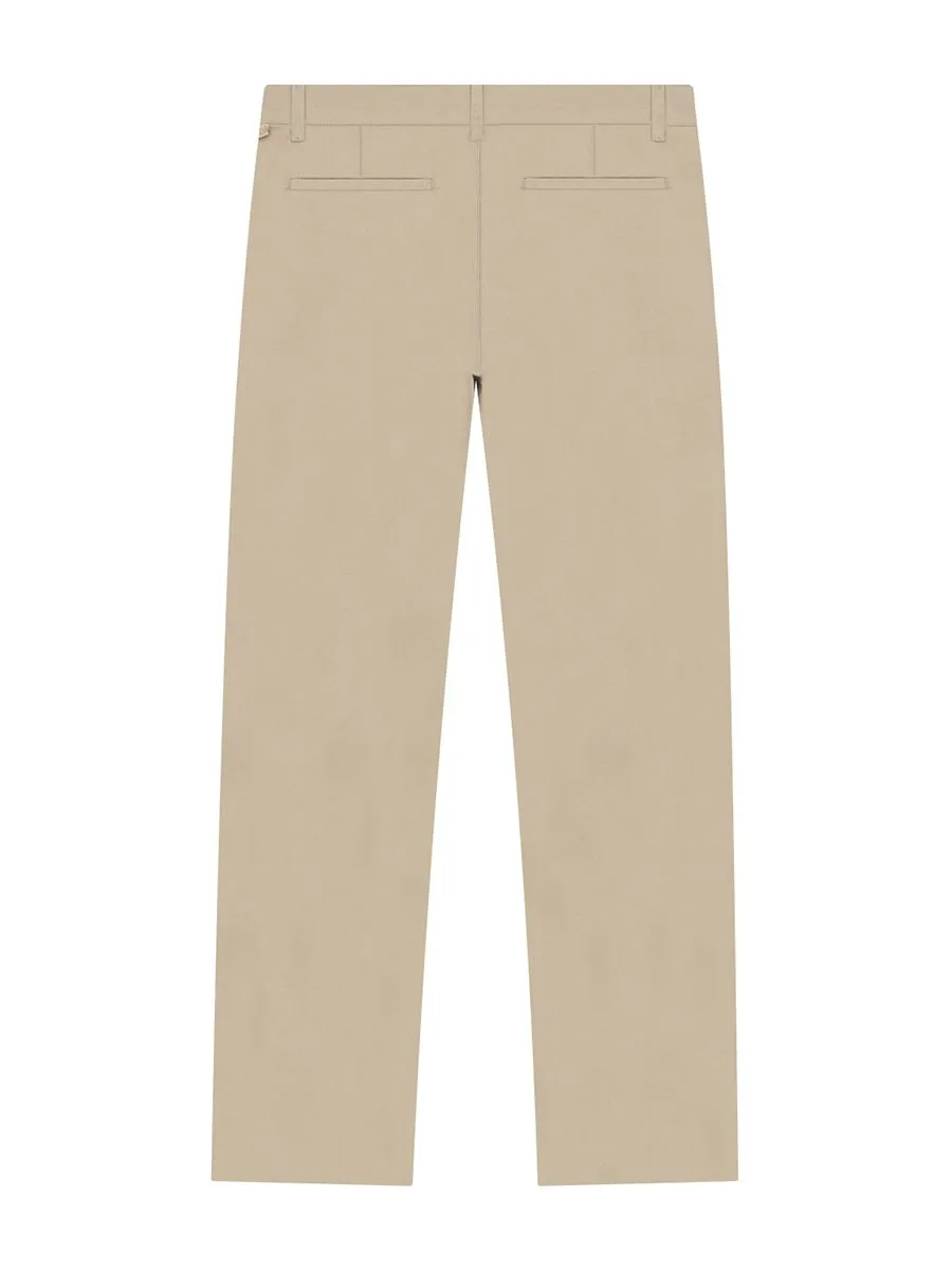 GIORDANO Men's Lightweight Khakis Pants (180° Elastic Waistband) Crockery Khaki