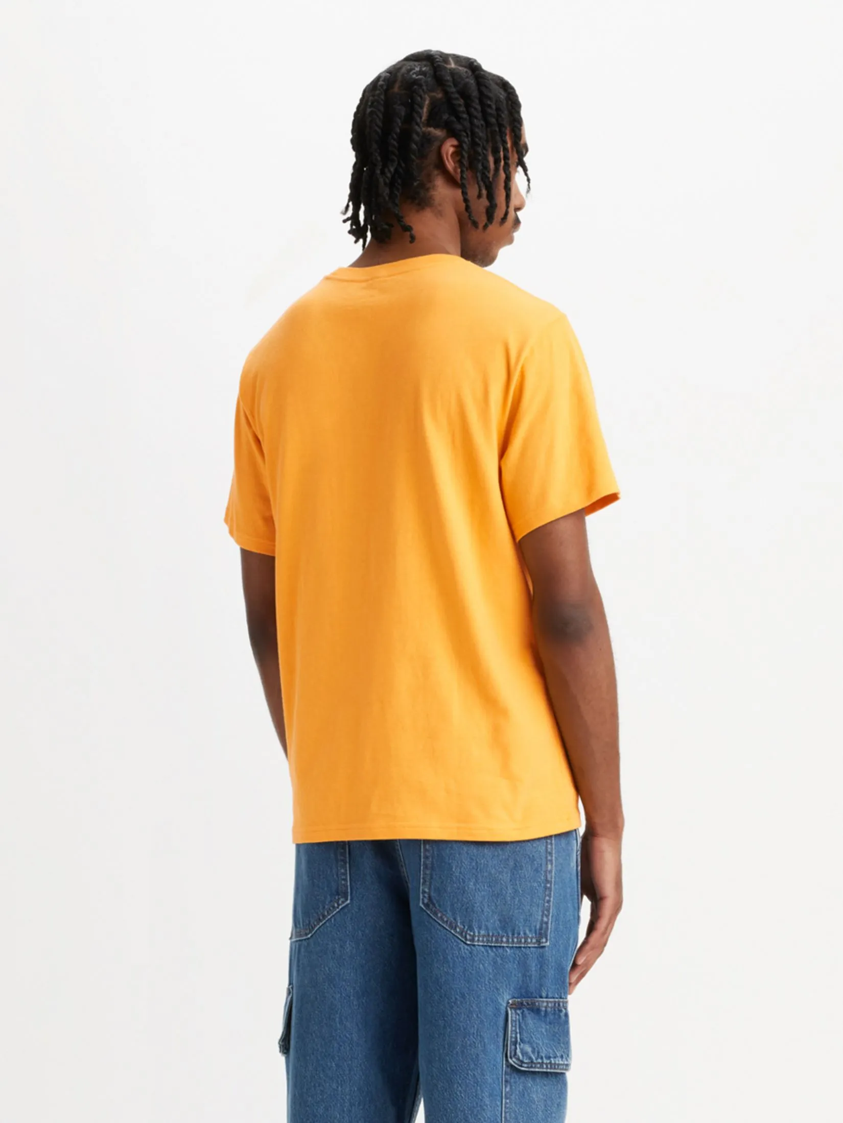 LEVI'S Men's Relaxed Fit Short-Sleeve Graphic T-Shirt Orange