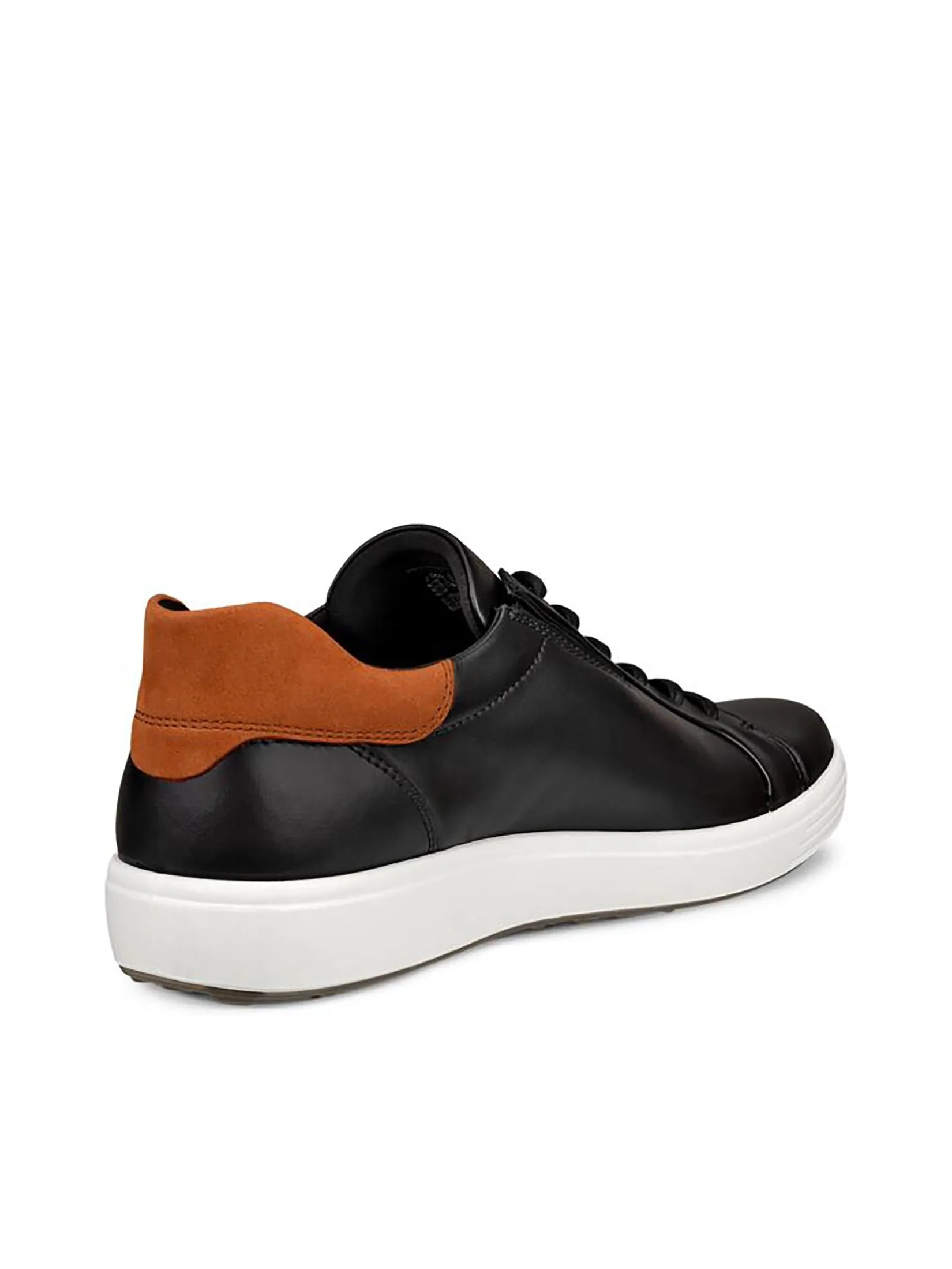 ECCO Men Sneakers Soft7 Black/Cognac