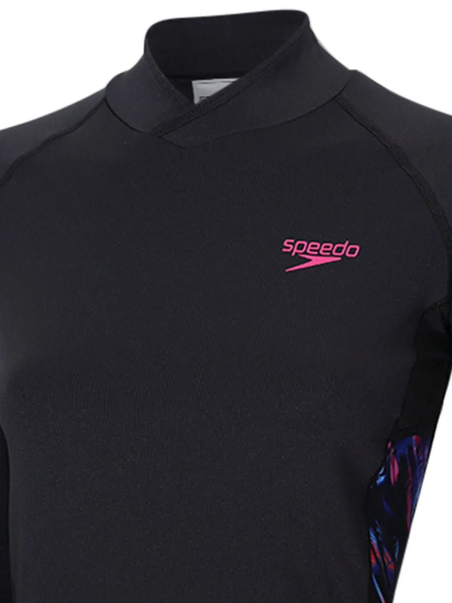SPEEDO Women Rashguard Deluxe Long Sleeves Breathable Black - SP111SP679DWTH