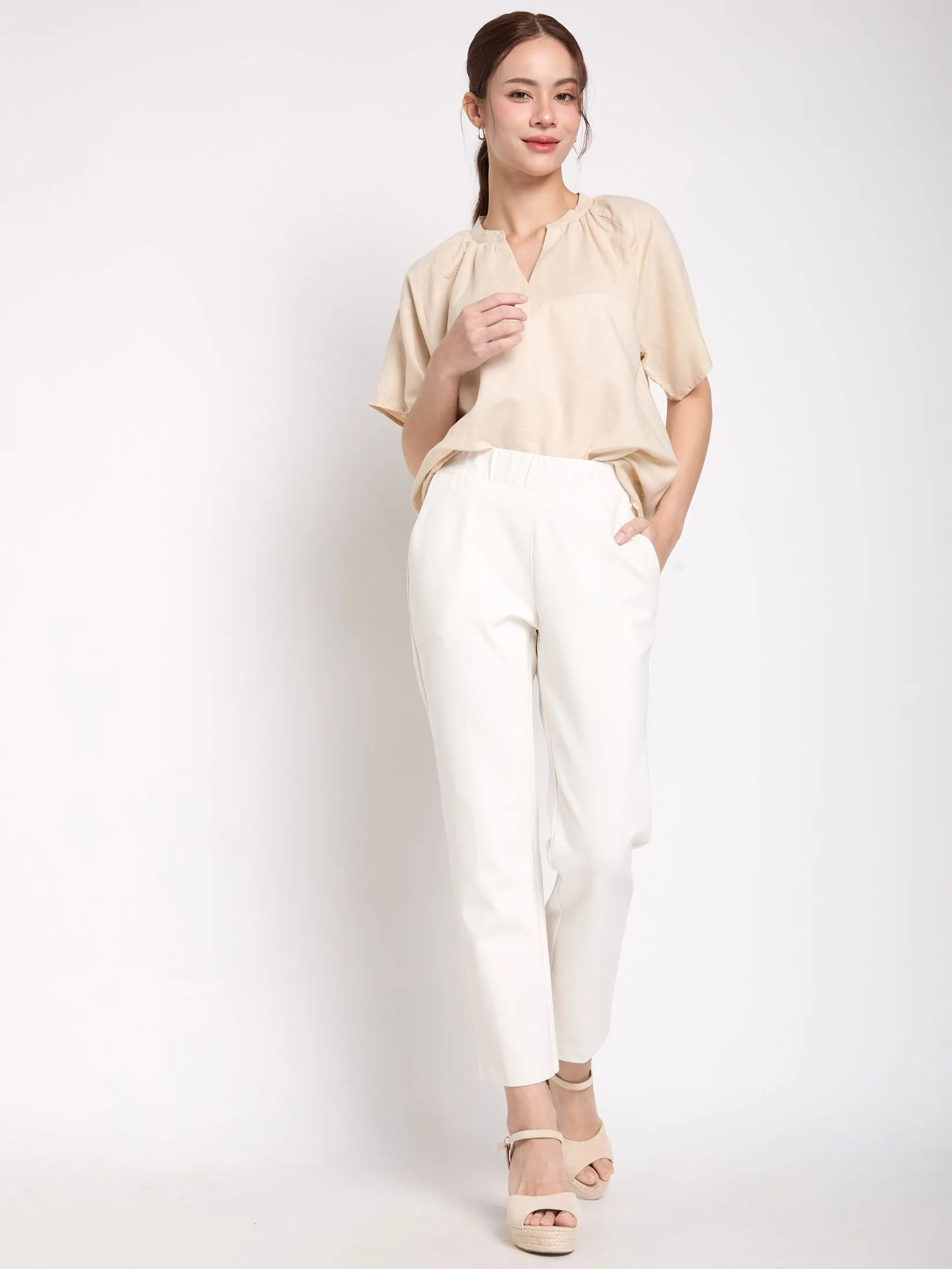 EASY PIECES Women Blouse Short Sleeves