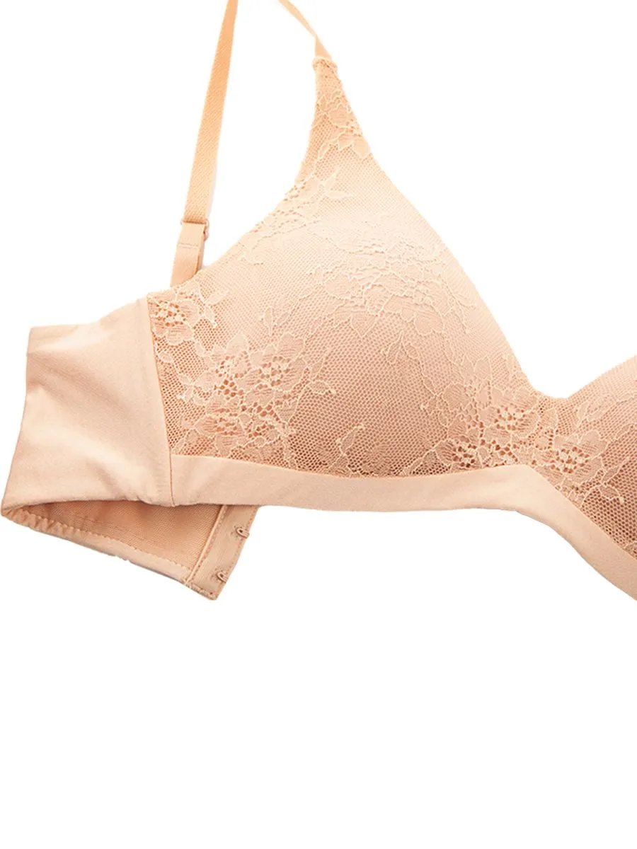 BSC LINGERIE Women Lace NONWIRE BRA BB3557 BEIGE