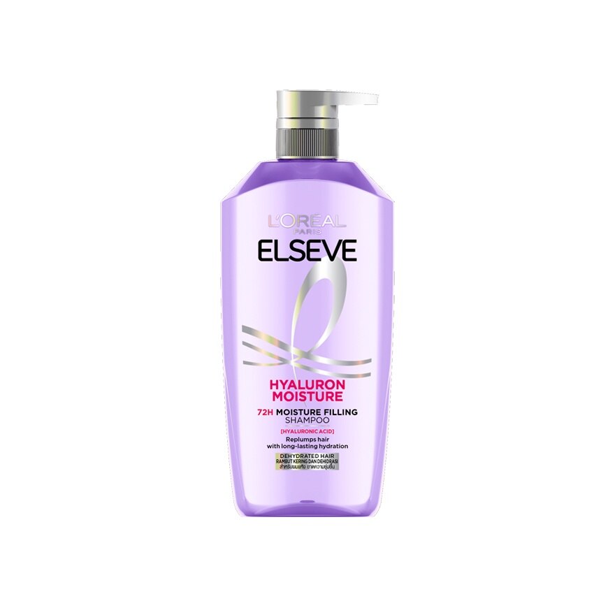 L'Oreal Paris Elseve Shampoo Hyaluron Moisture 72H Moisture Filling 400 Ml. - Purple