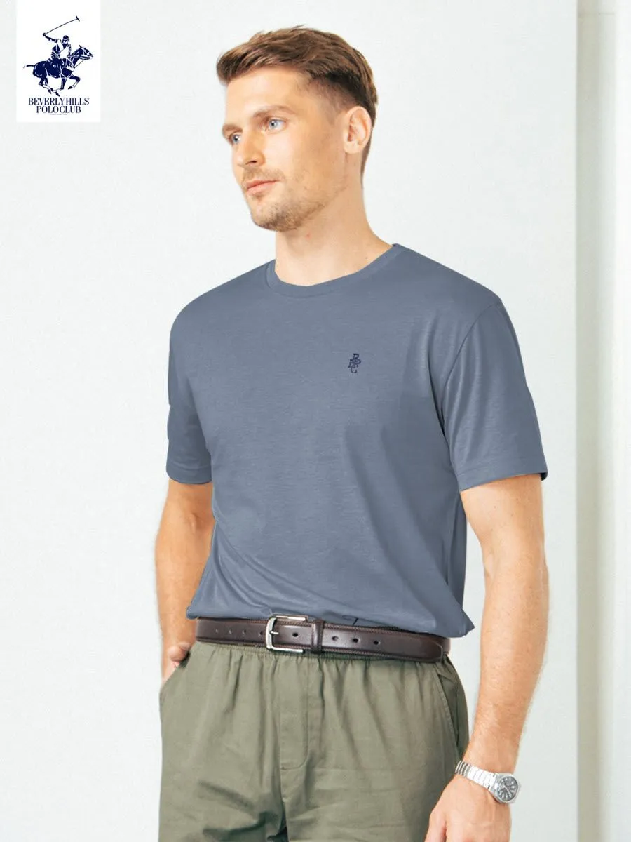 BEVERLY HILLS POLO CLUB Dark blue Unisex T-Shirt REGULAR-FIT Model BNSP102