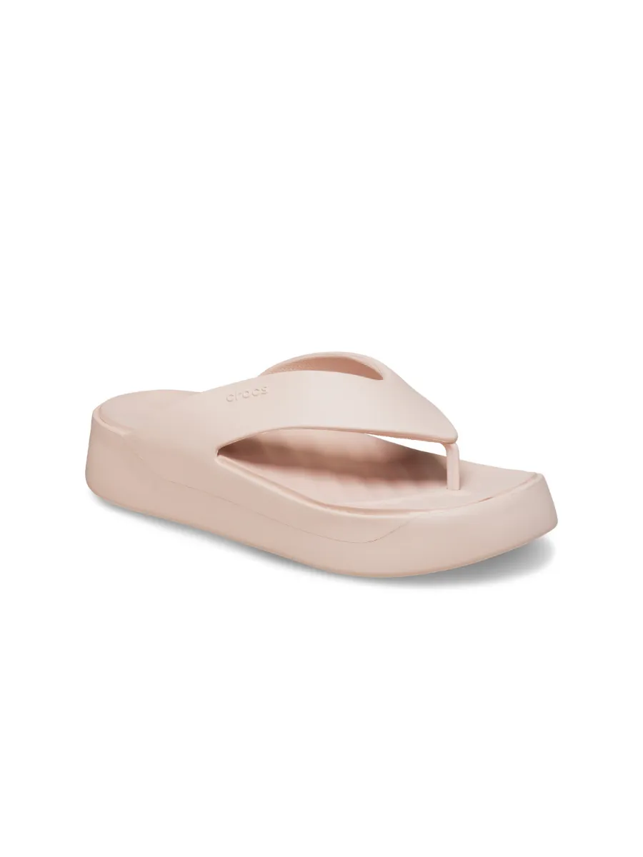 CROCS WOMEN'S GETAWAY PLATFORM FLIP - QUARTZ