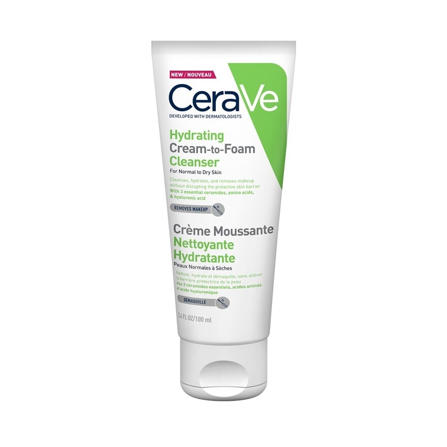 Cerave Hydrating Cream-to-Foam Cleanser 100 ml
