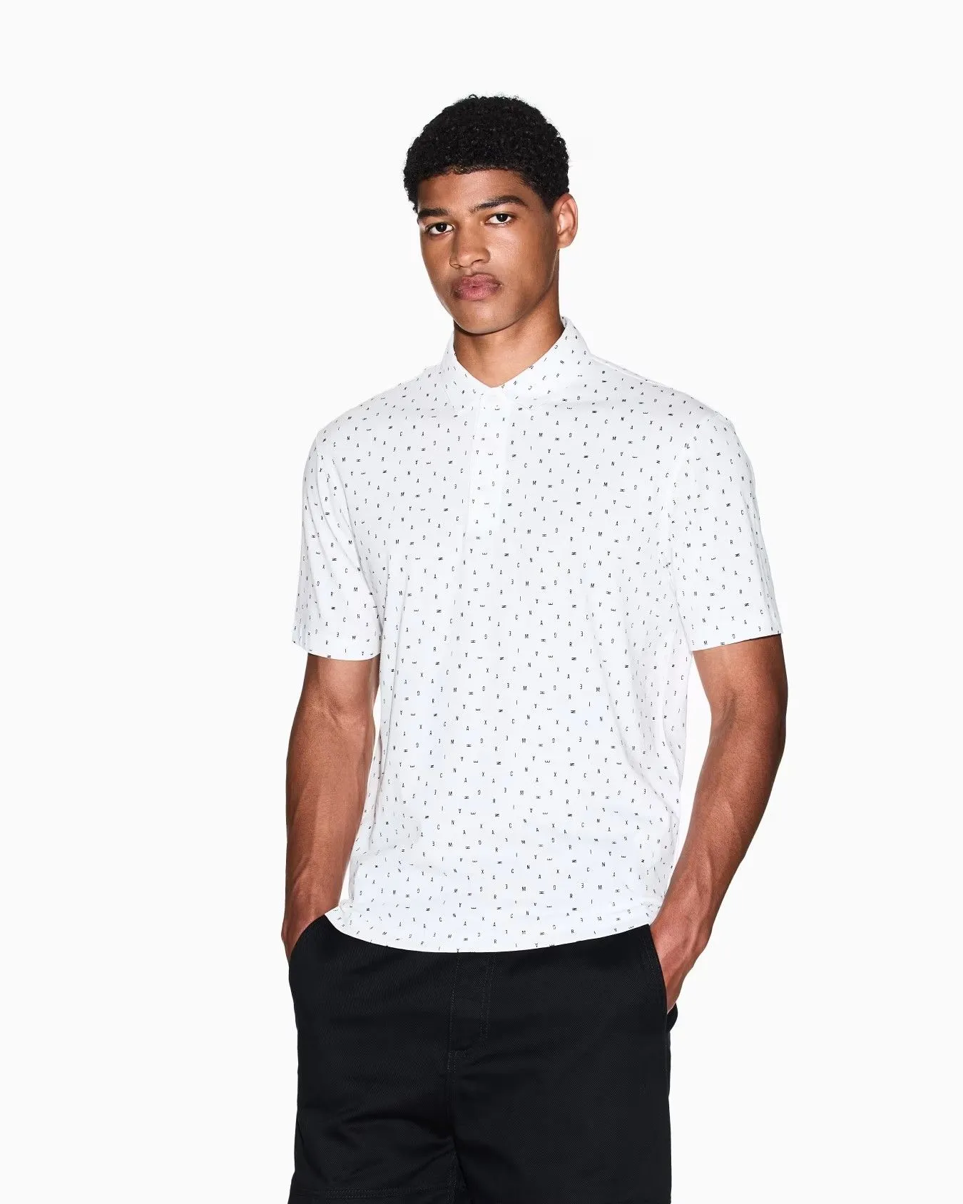 ARMANI EXCHANGE Polo Men XM000735-AF10356-F0027 Off-White