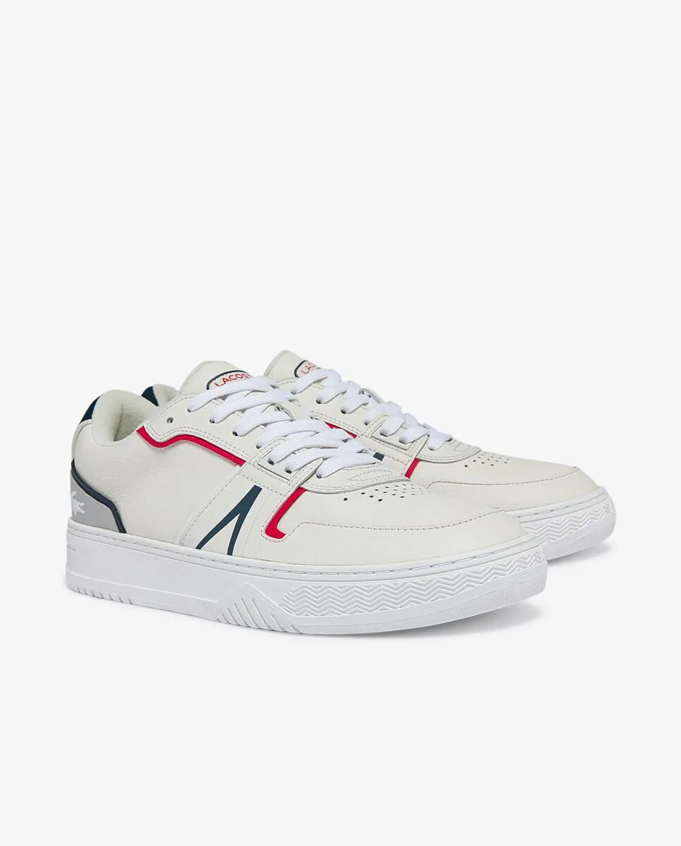 LACOSTE Men’s L001 Leather Trainers White