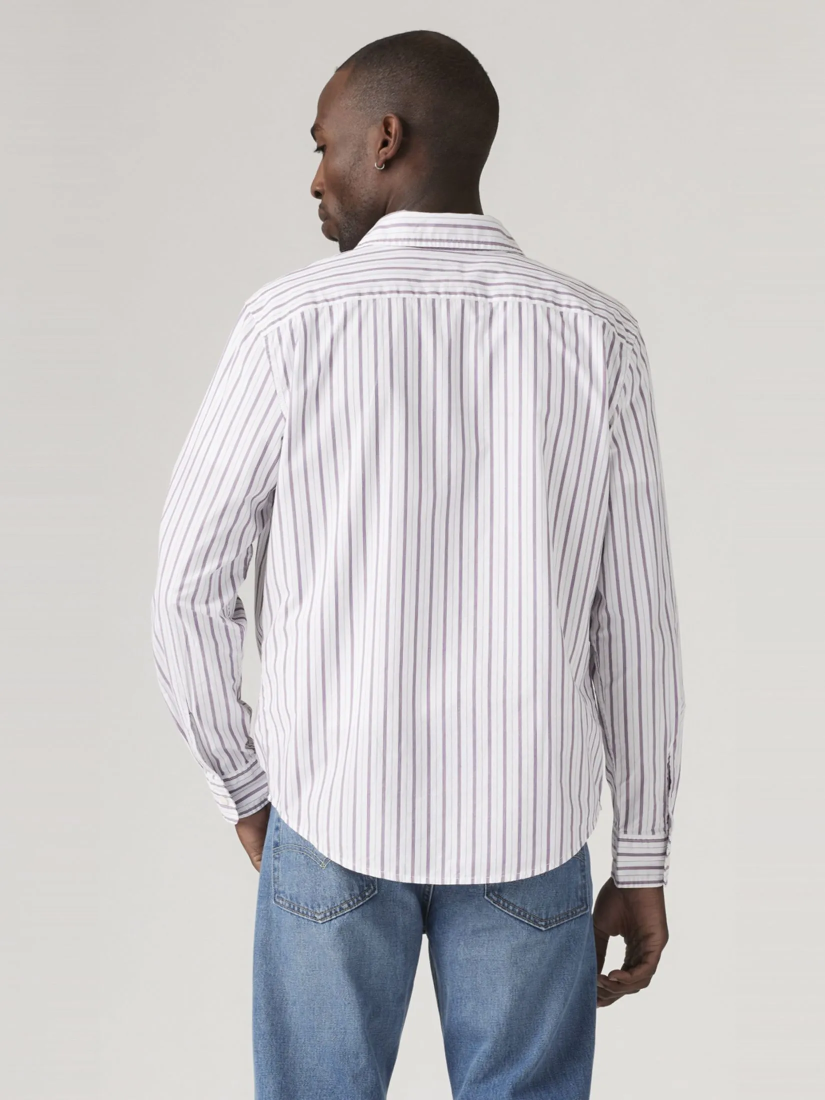 LEVI'S Men's Sunset Pocket Standard Fit Shirt Purples
