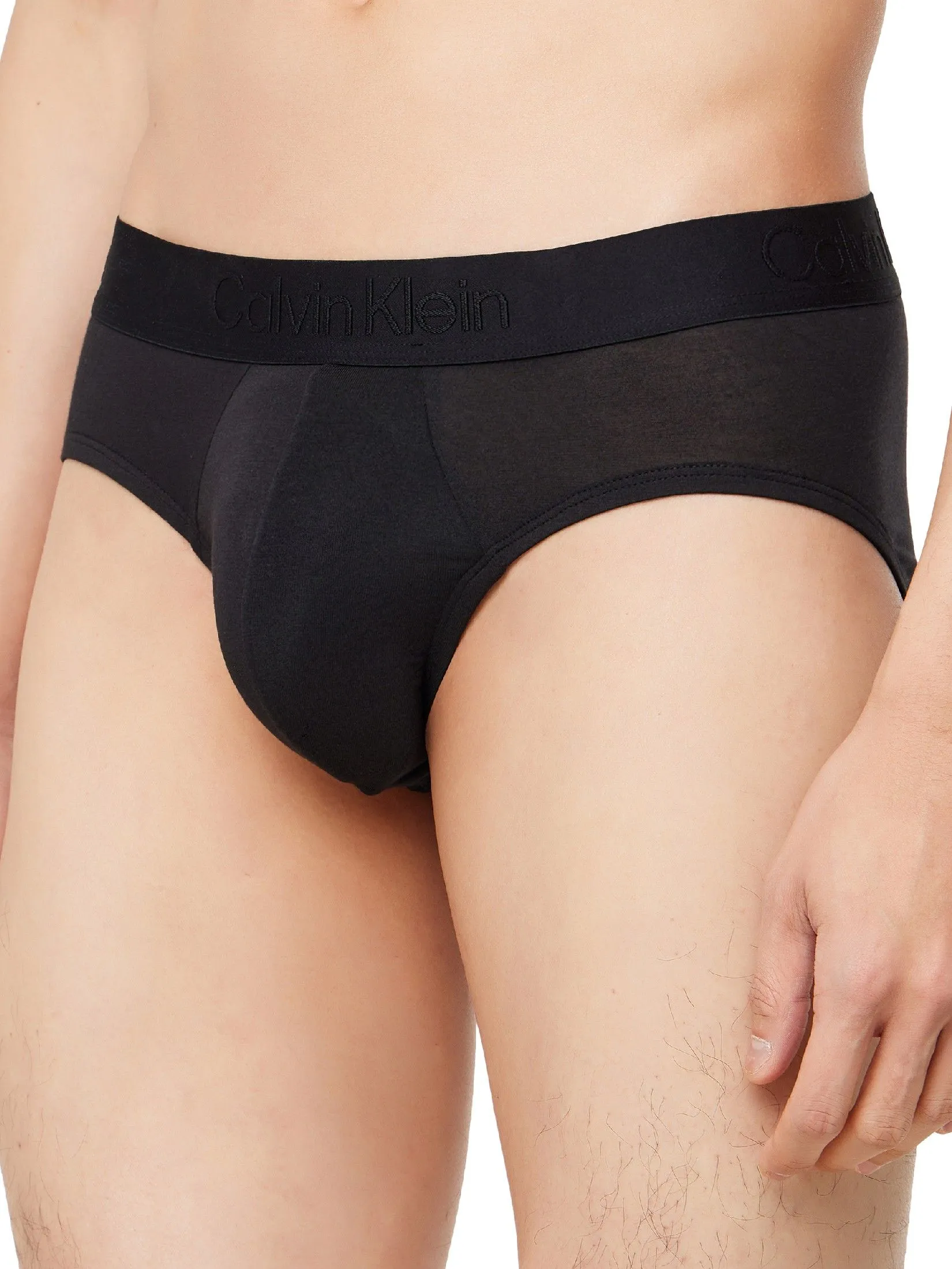 CALVIN KLEIN Men's Ultra Soft Modal Single Hip Brief Black