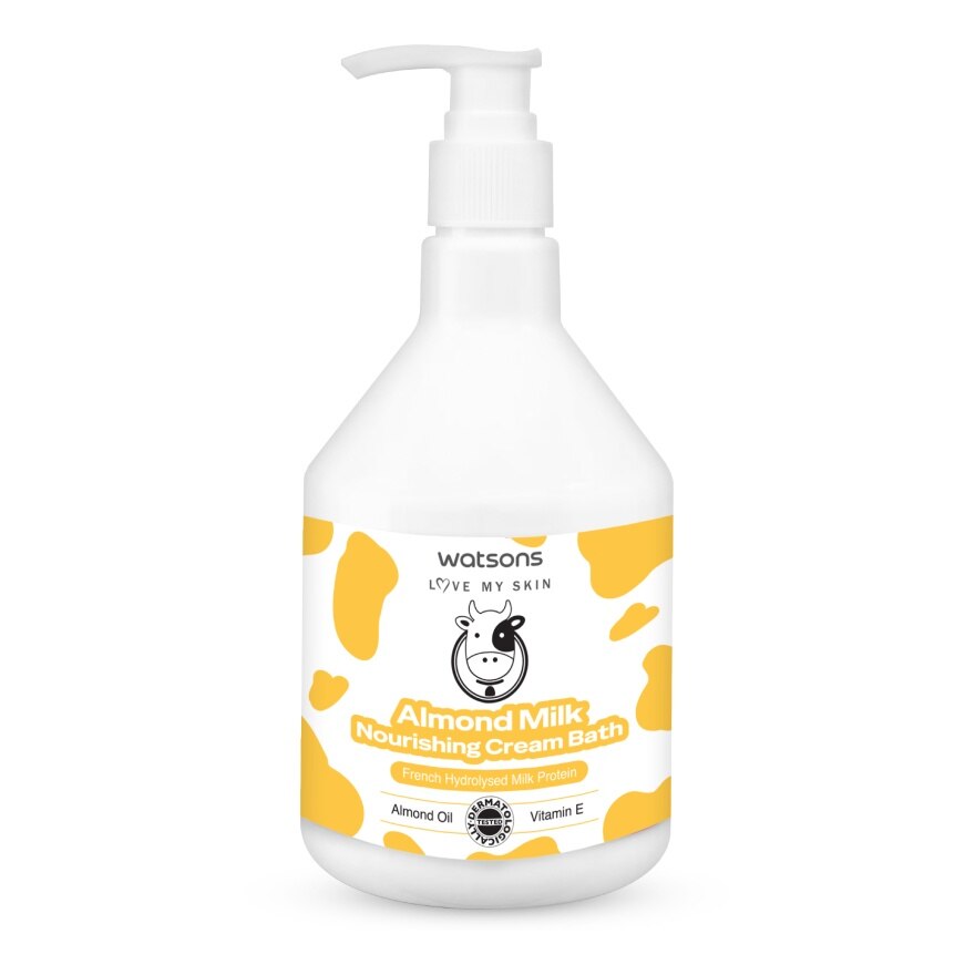 Watsons Almond Milk Nourishing Cream Bath 450ml.