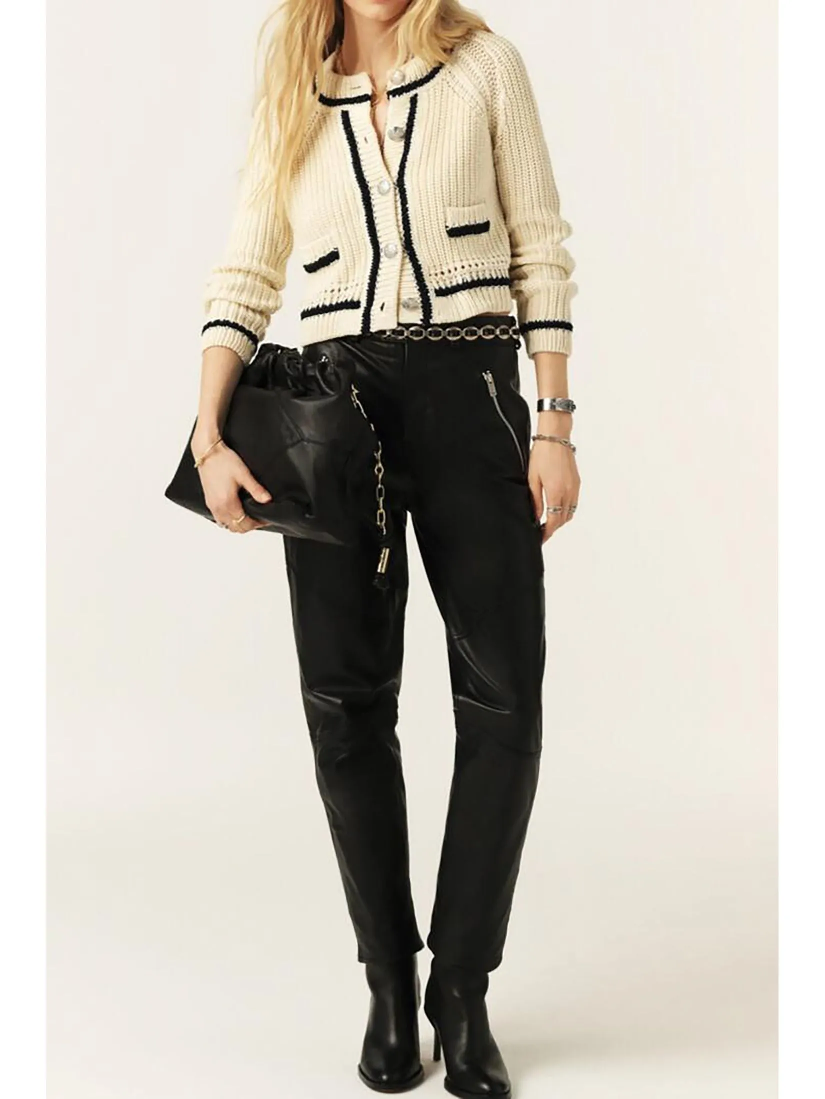 BA&SH Women Cardigan Beatrice Ecru