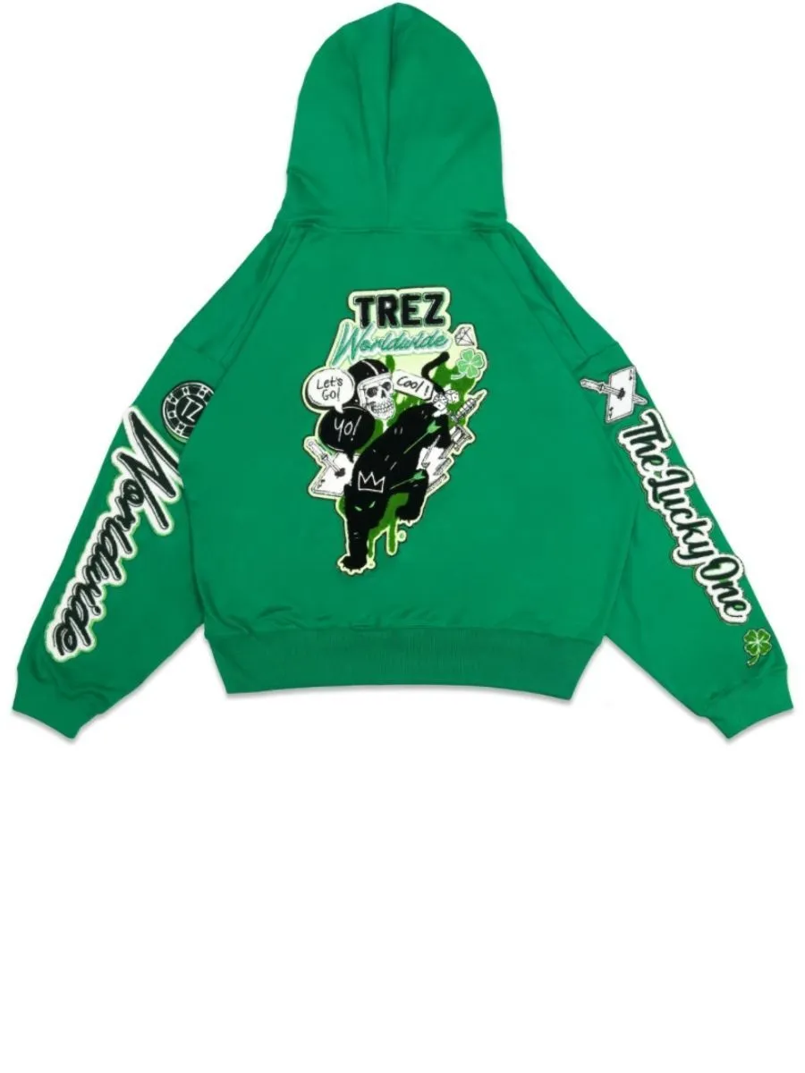 TZ WORLDWIDE Men HOODIE TZ LUCKY GREEN