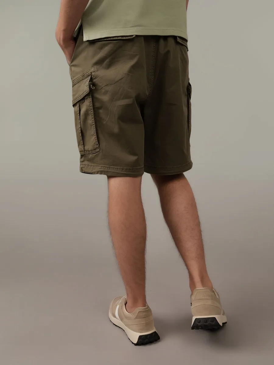 AMERICAN EAGLE MEN 7690 XAVIER PARACHUTE SHORT 320 OLIVE THERMAL