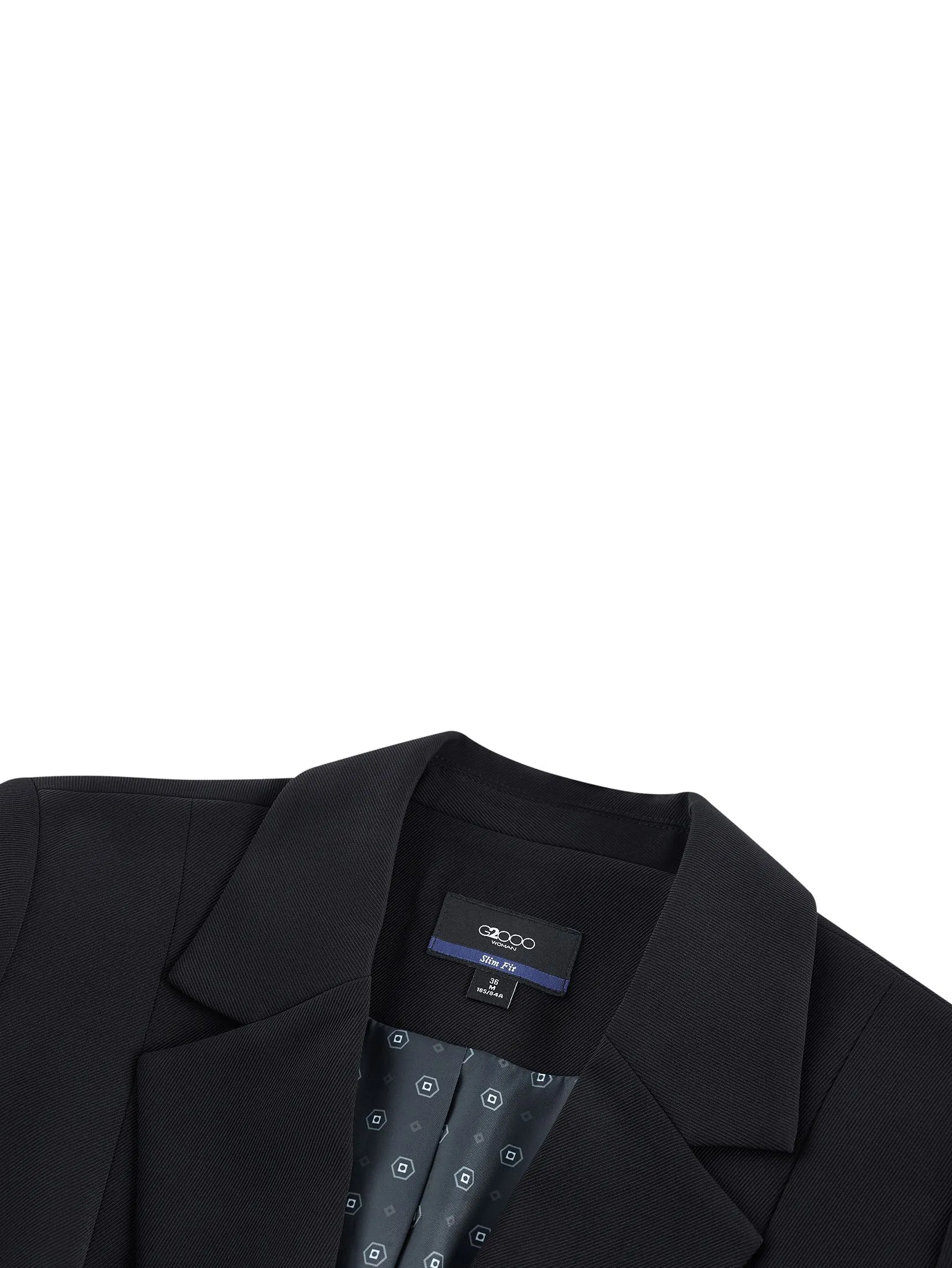 G2000 Women Clothing Cavalry Twill Slim Fit Suit Blazer  Slim Fit - Black