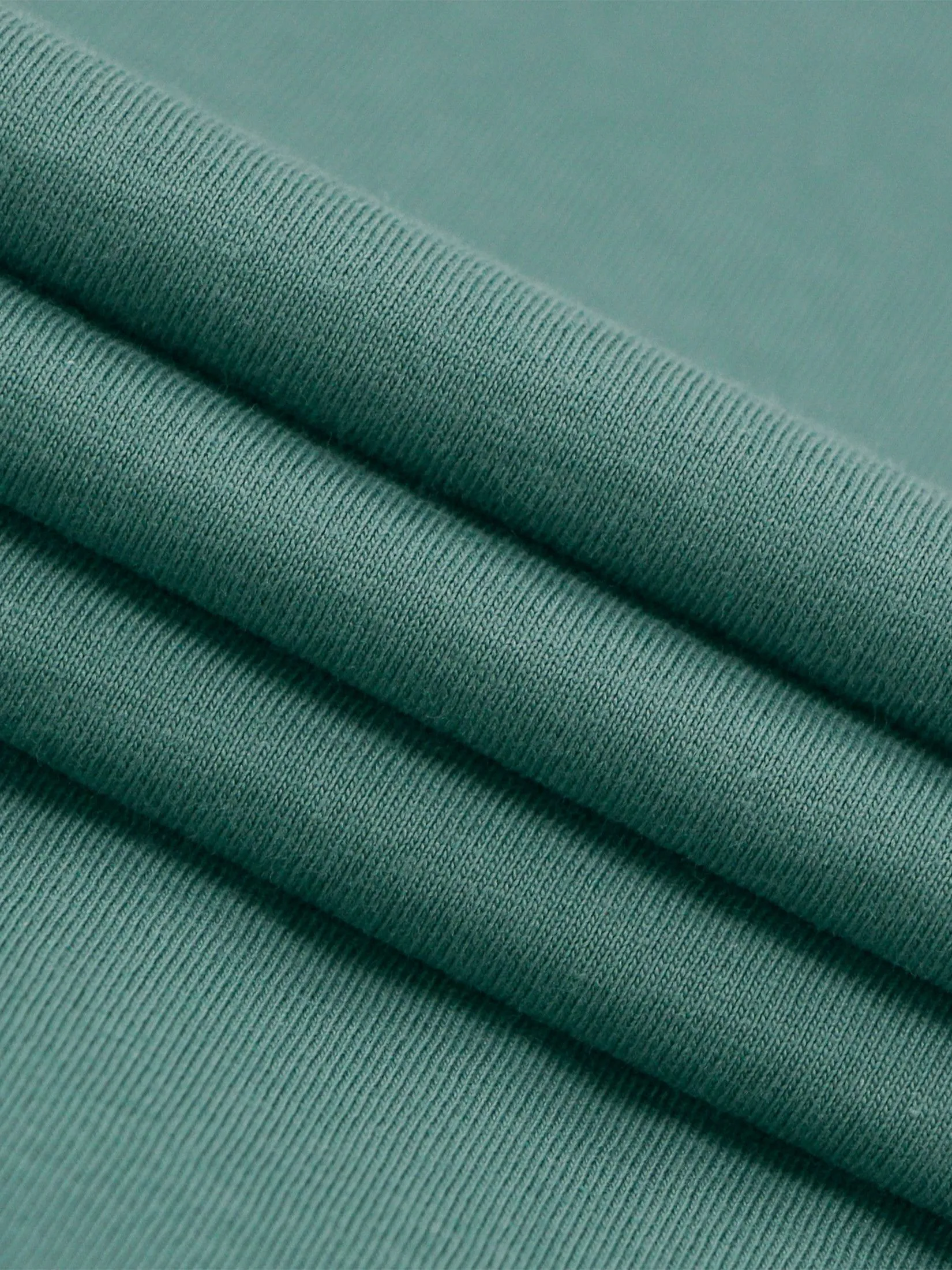 GIORDANO Men's Slim V-Neck Tee Smoky Emerald green