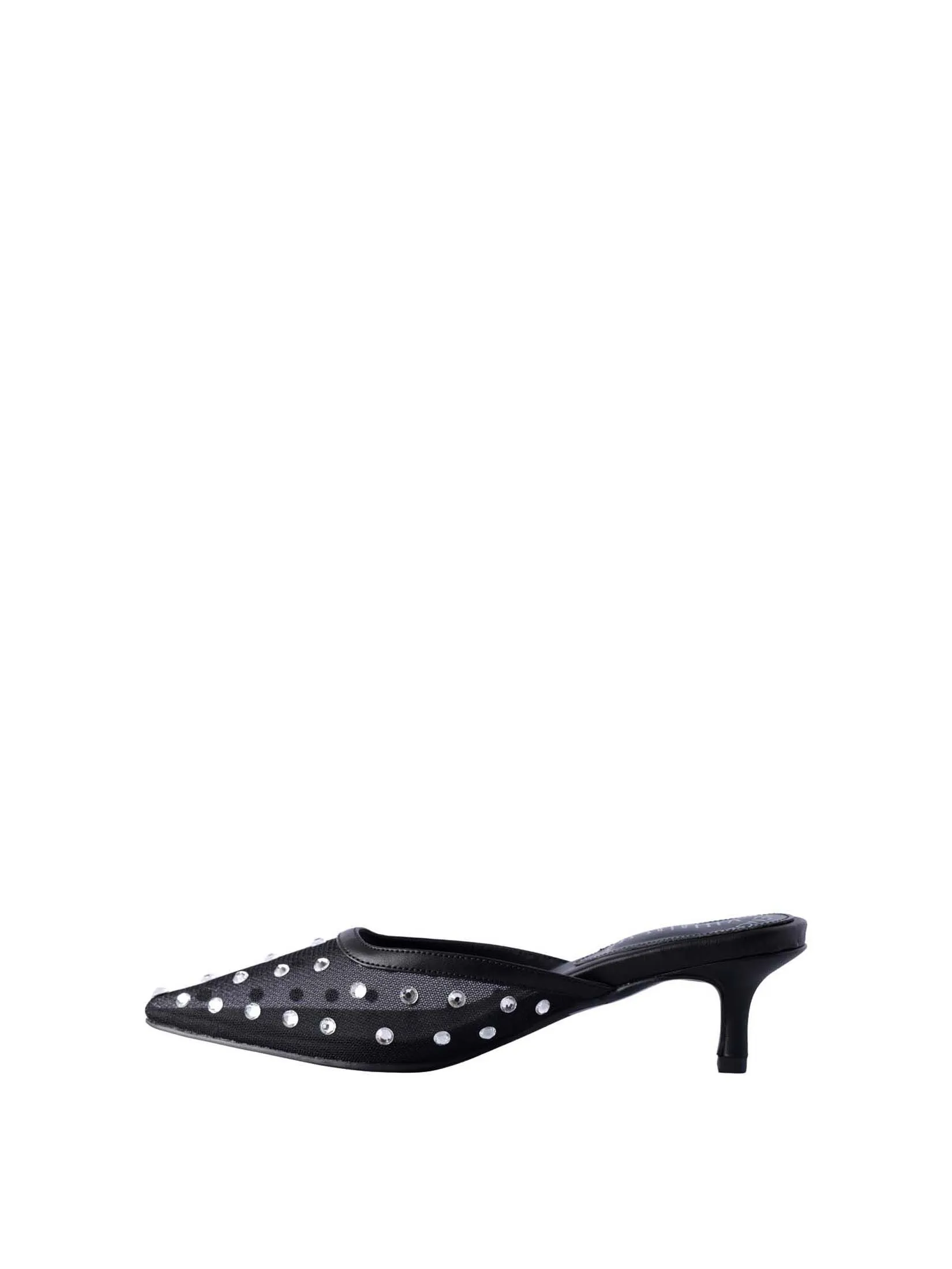 VILLAINS SF LIRA Women's Mule Heels BLACK