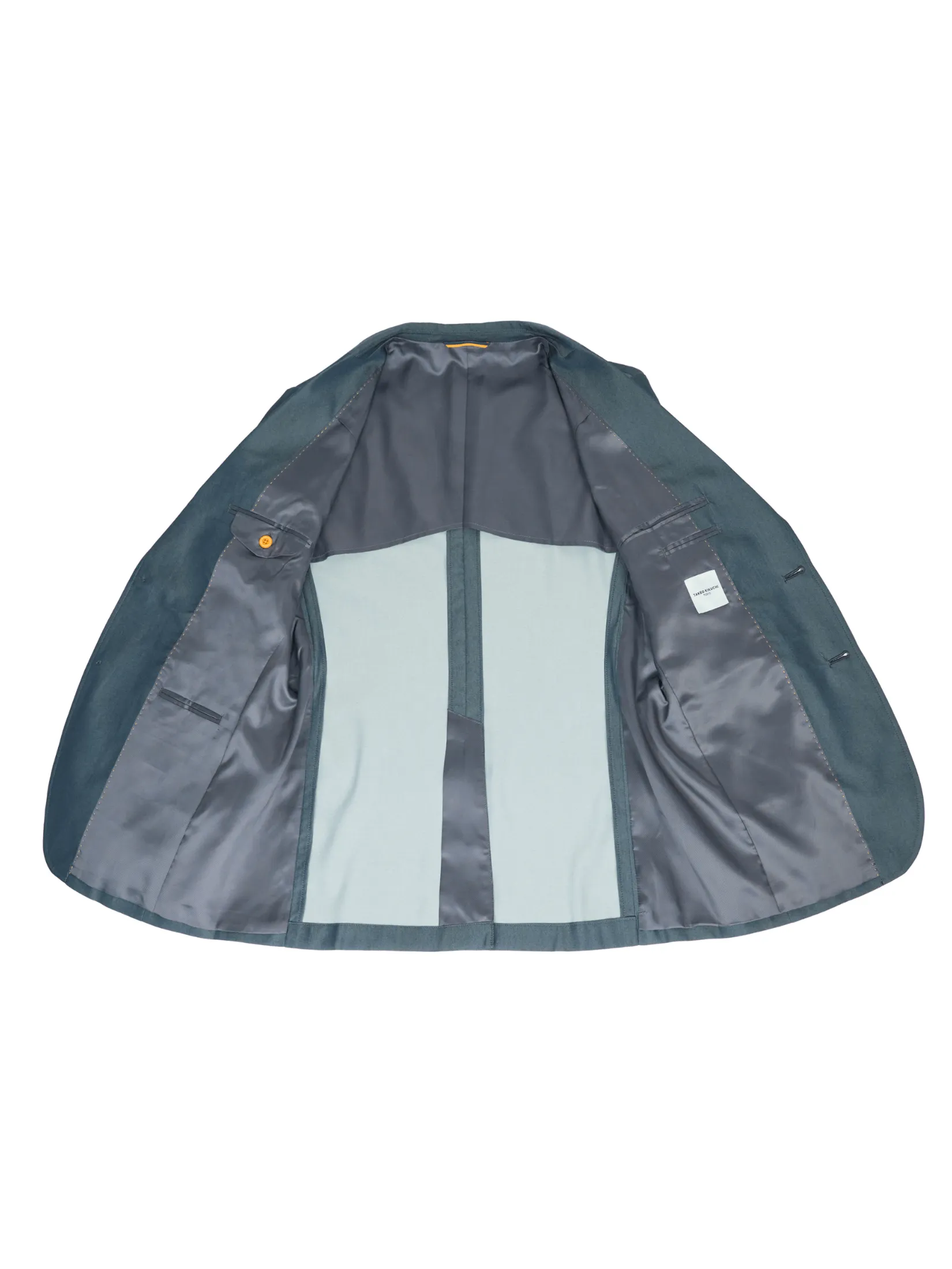 TAKEO KIKUCHI MEN GREY CS FINE SATIN STRETCH JACKET