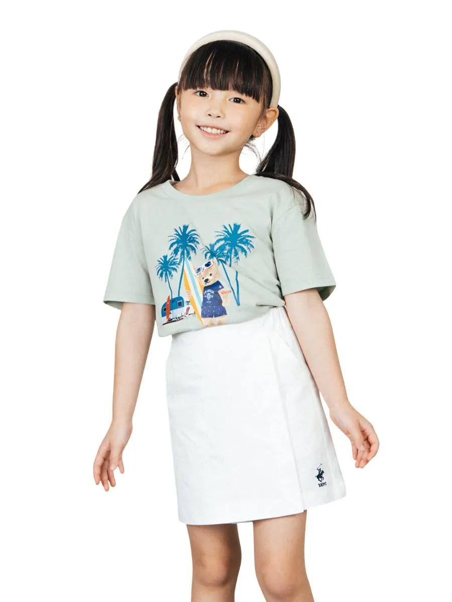 BEVERLY HILLS POLO CLUB White Girls Skorts Model KT2C001 Size - L