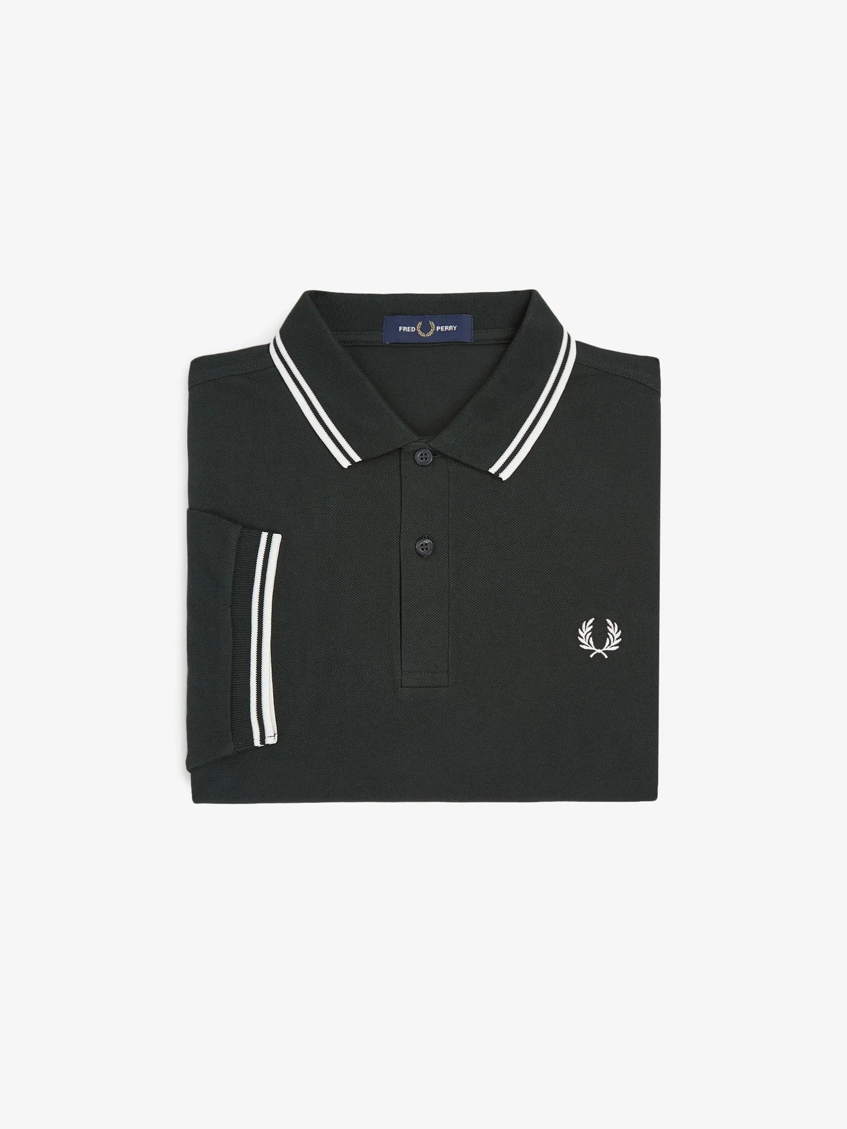 FRED PERRY Men TWIN TIPPED FRED PERRY SHIRT Green