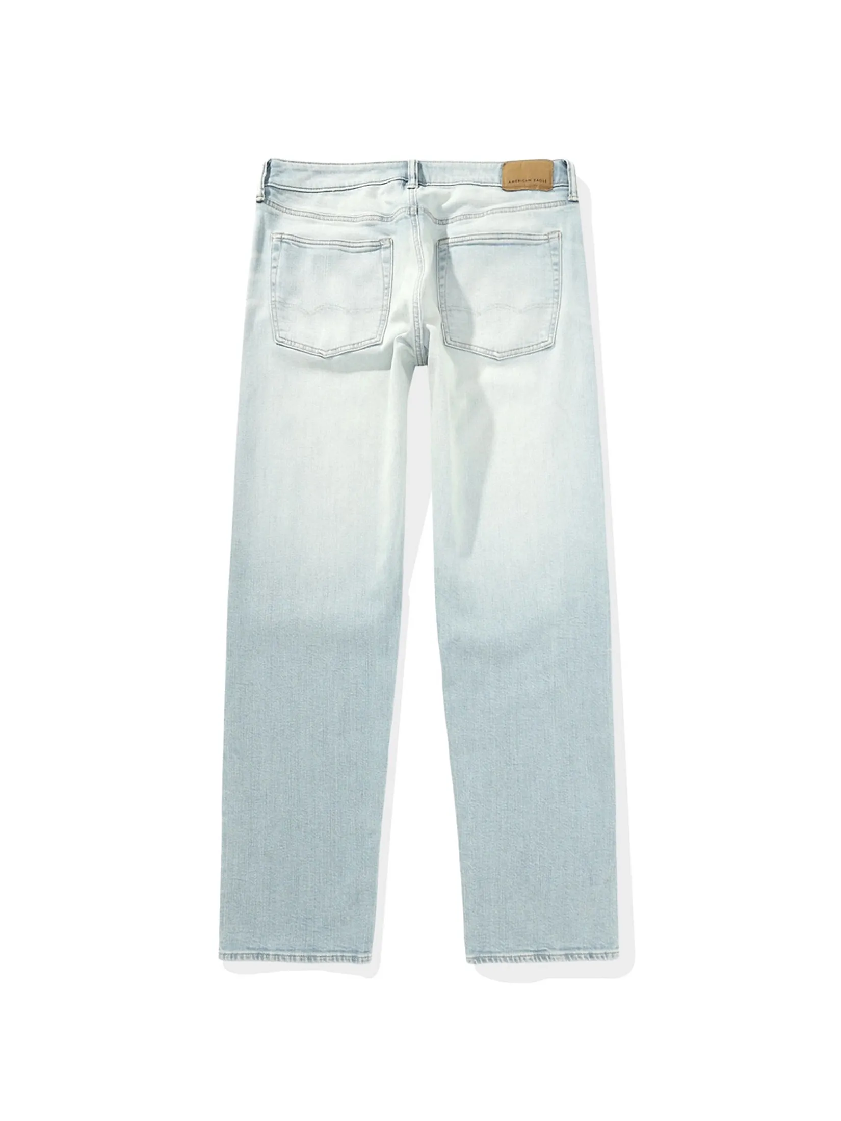 AMERICAN EAGLE MEN OPP LIGHT CLEAN ORIGINAL STRAIGHT 491 SILVER LIGHT BLUE