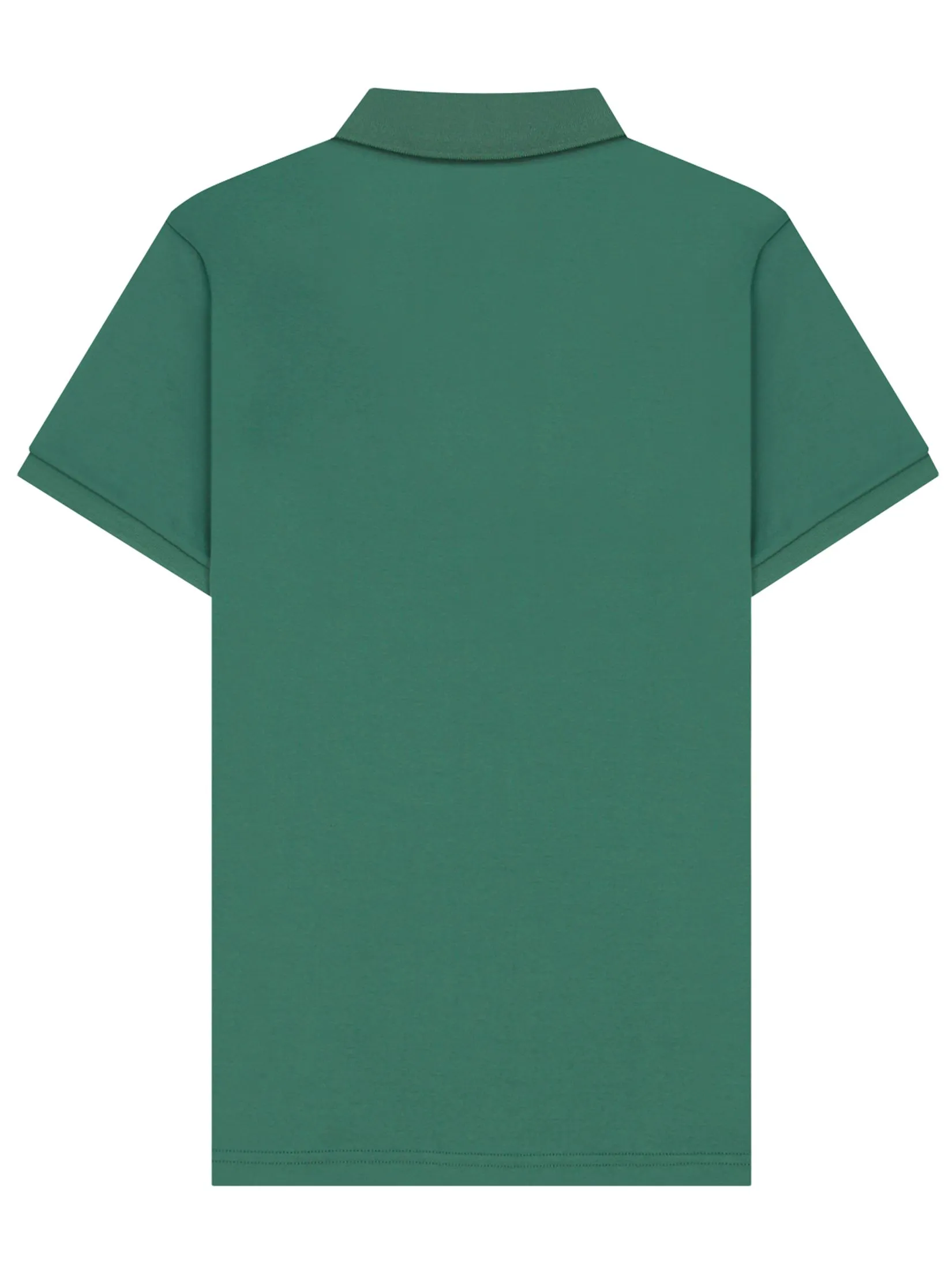 GIORDANO Men's Interlock Embroidery Polo (Liquid Touch) Smoke Pine green