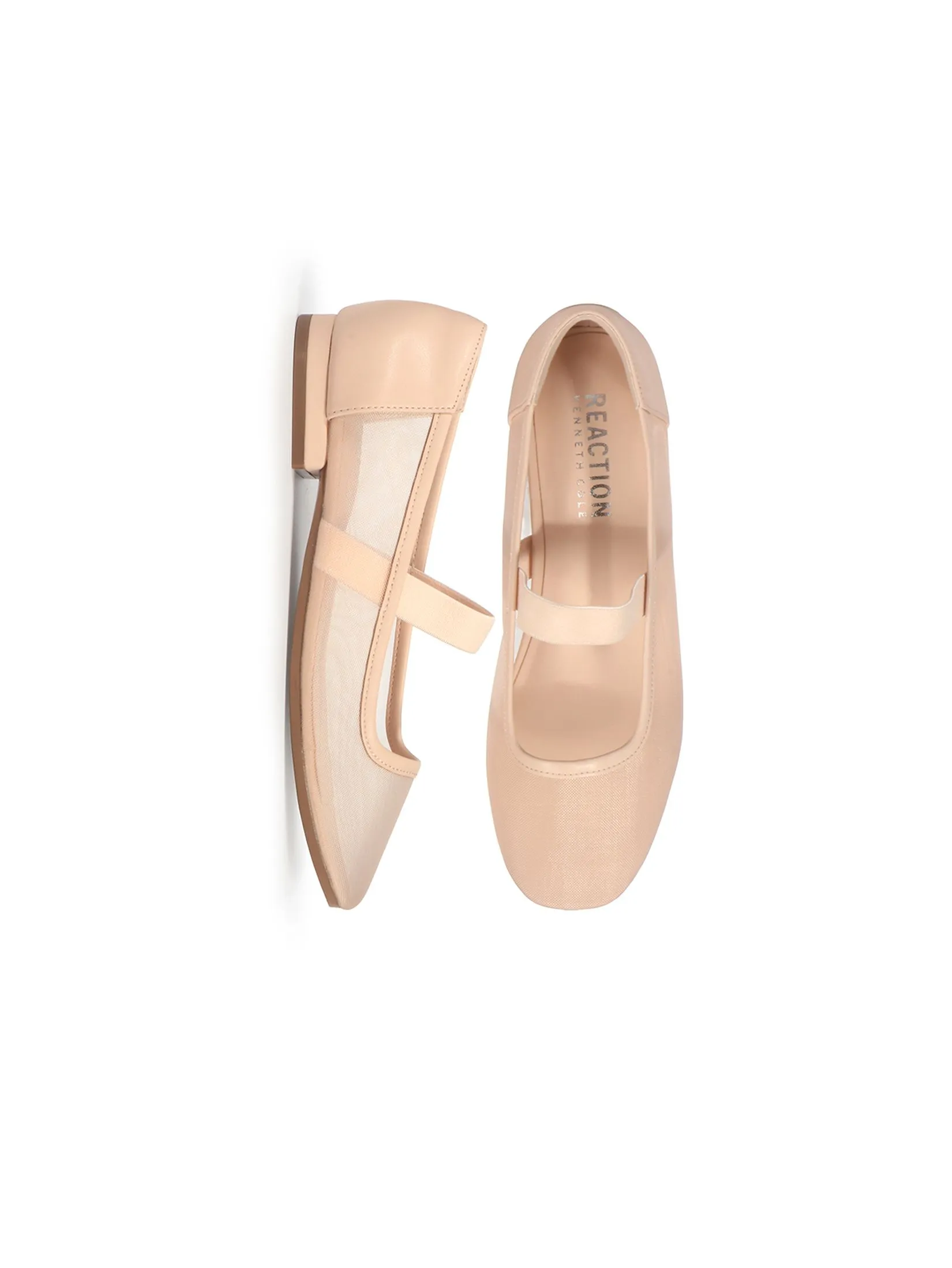 KENNETH COLE WOMEN FLATS MARY-MARY JANE MESH  /NUDE