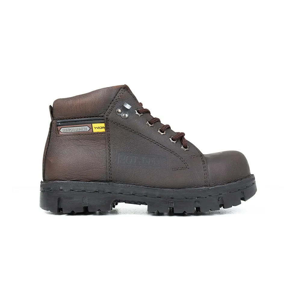 HEAVY Brown Leather Safety Shoes VD3743 Size - 40