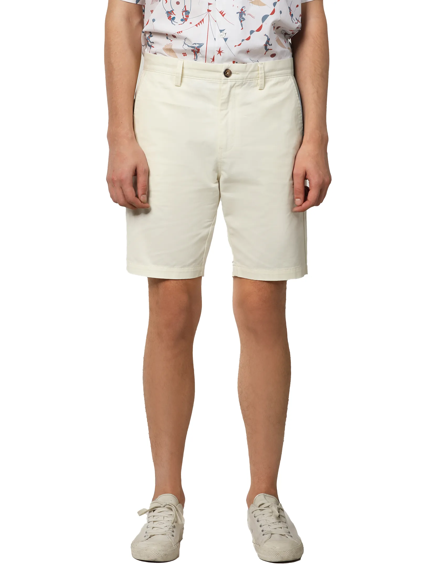JOHN HENRY Men s Shorts (Slim Fit) MERRIMENT Cream Size - 30