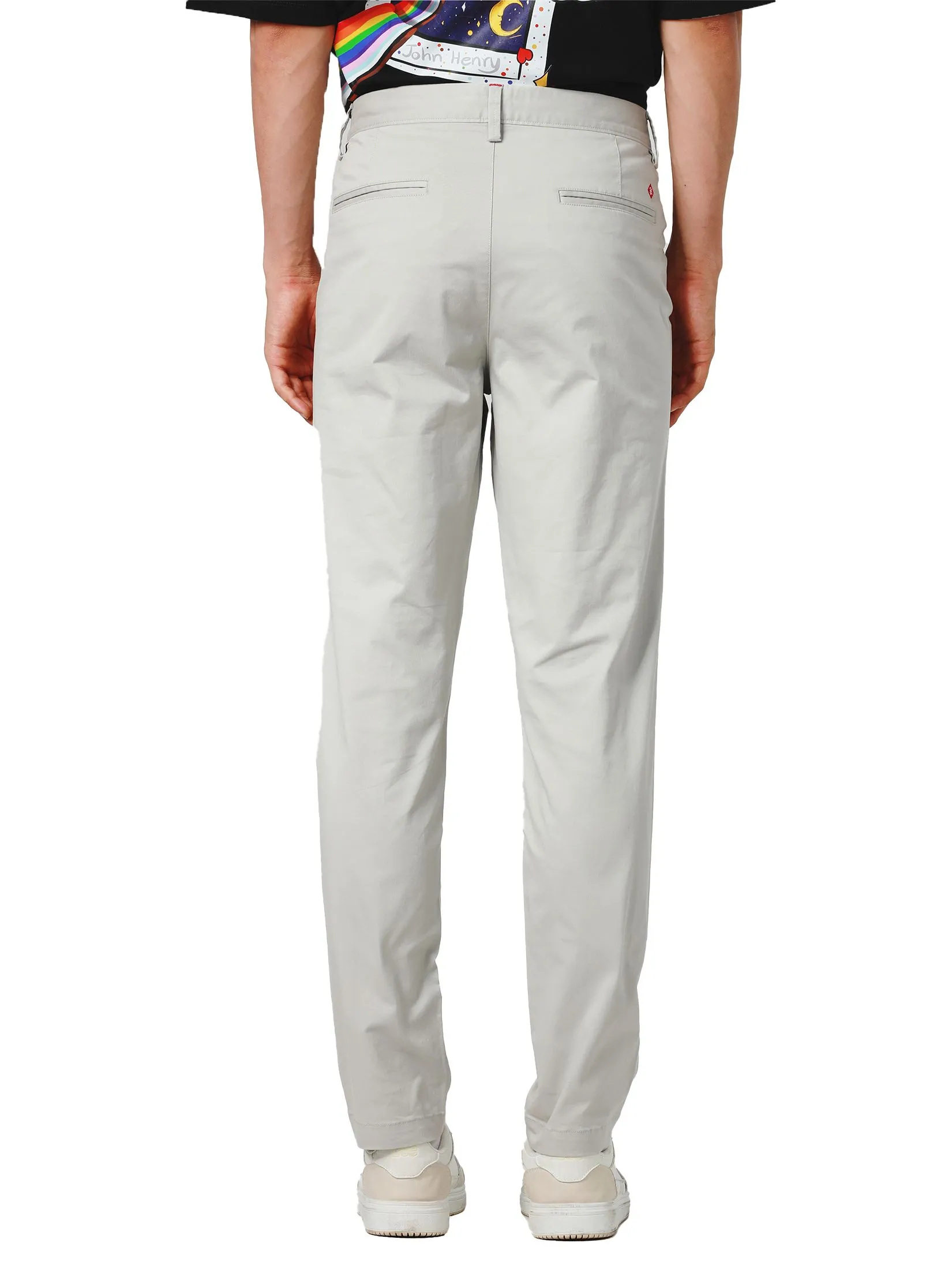 JOHN HENRY Men's Pants (Slim Fit) ESSENTIALS Light Grey