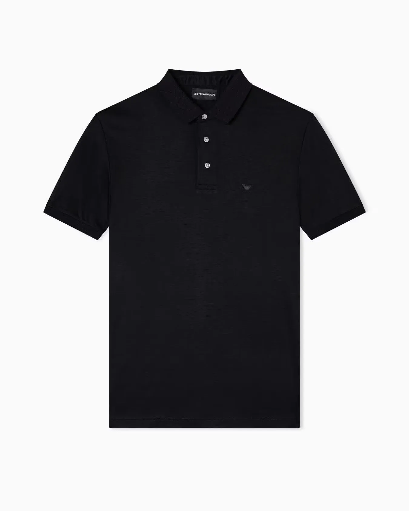 EMPORIO ARMANI Polo Mens 8N1F96-1JUVZ-0999 Black
