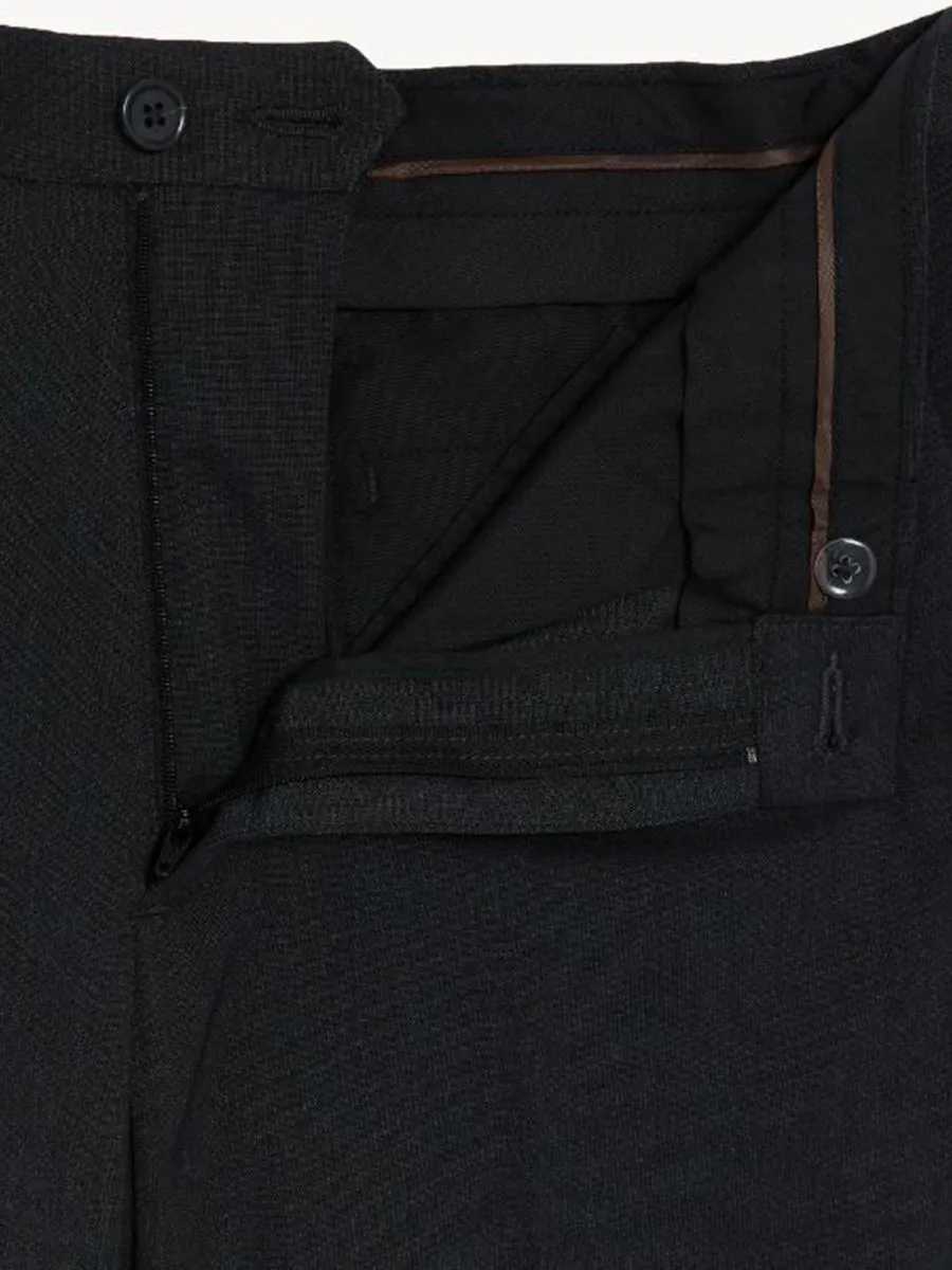 MARKS & SPENCER Men Trousers Slim Fit Flat Front Stretch VP_Charcoal
