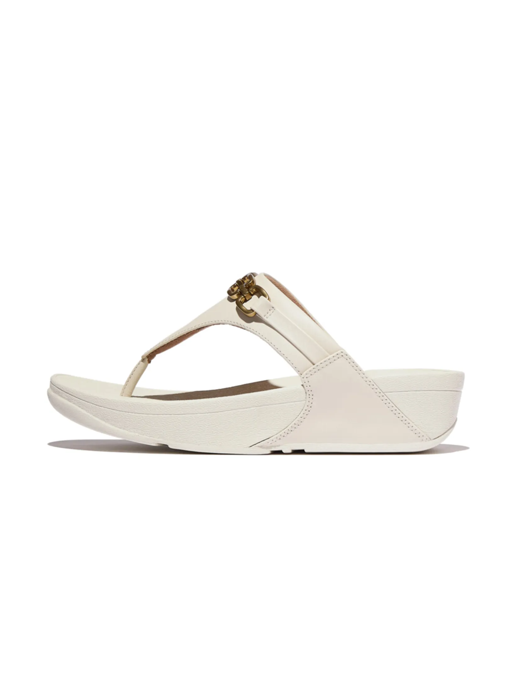 FitFlop™ WOMEN S LULU SQUARE-CHAIN TOE-POST BEIGE