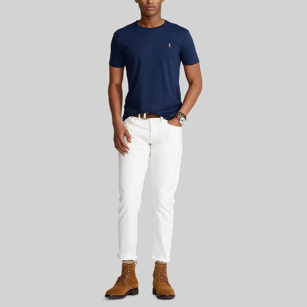 POLO RALPH LAUREN Polo Ralph Lauren TEE-Custom Slim Fit Soft Cotton T-Shirt MNPOTSH1N820101 410 NAVY-410