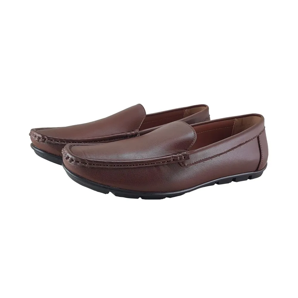 FREEWOOD SHOES Men Loafer plain-brown