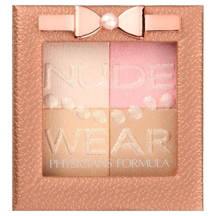 Physicians Formula Nude Wear Touch of Glow Makeup Palette - Light 7 g. - Light ,#ffe4e8,#fcdfc9,#deb89f