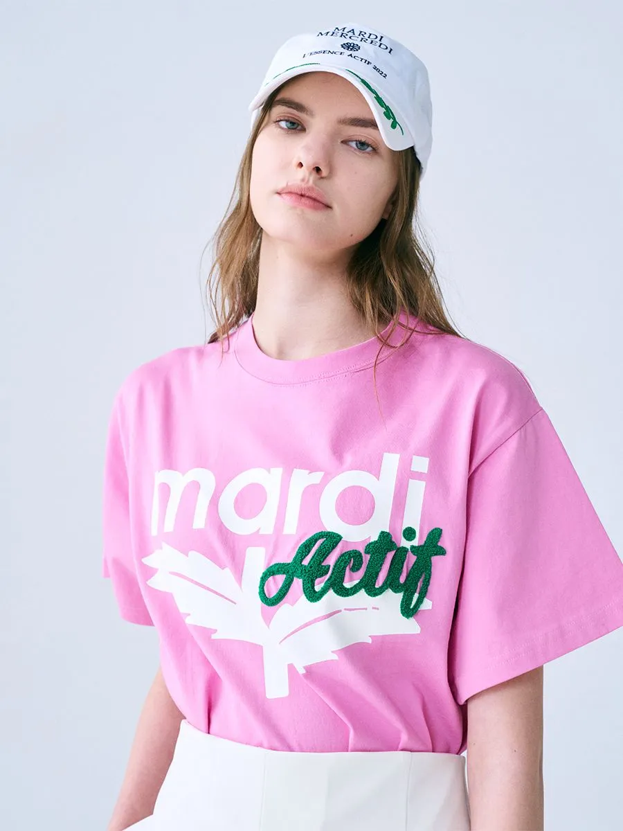 MARDI MERCREDI ACTIF T-Shirt Actif Bloommardi Pink Green F