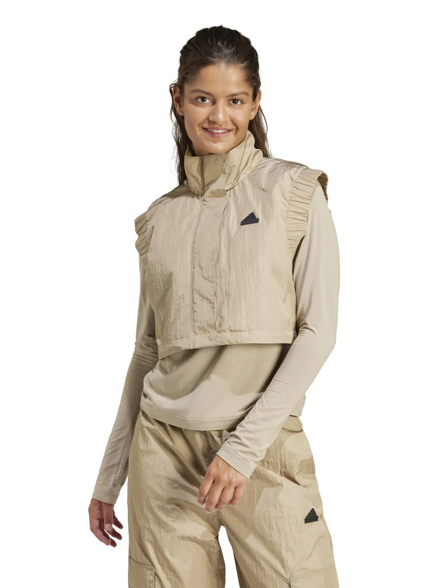 ADIDAS Women Vest City Escape Crop Blanch Cargo