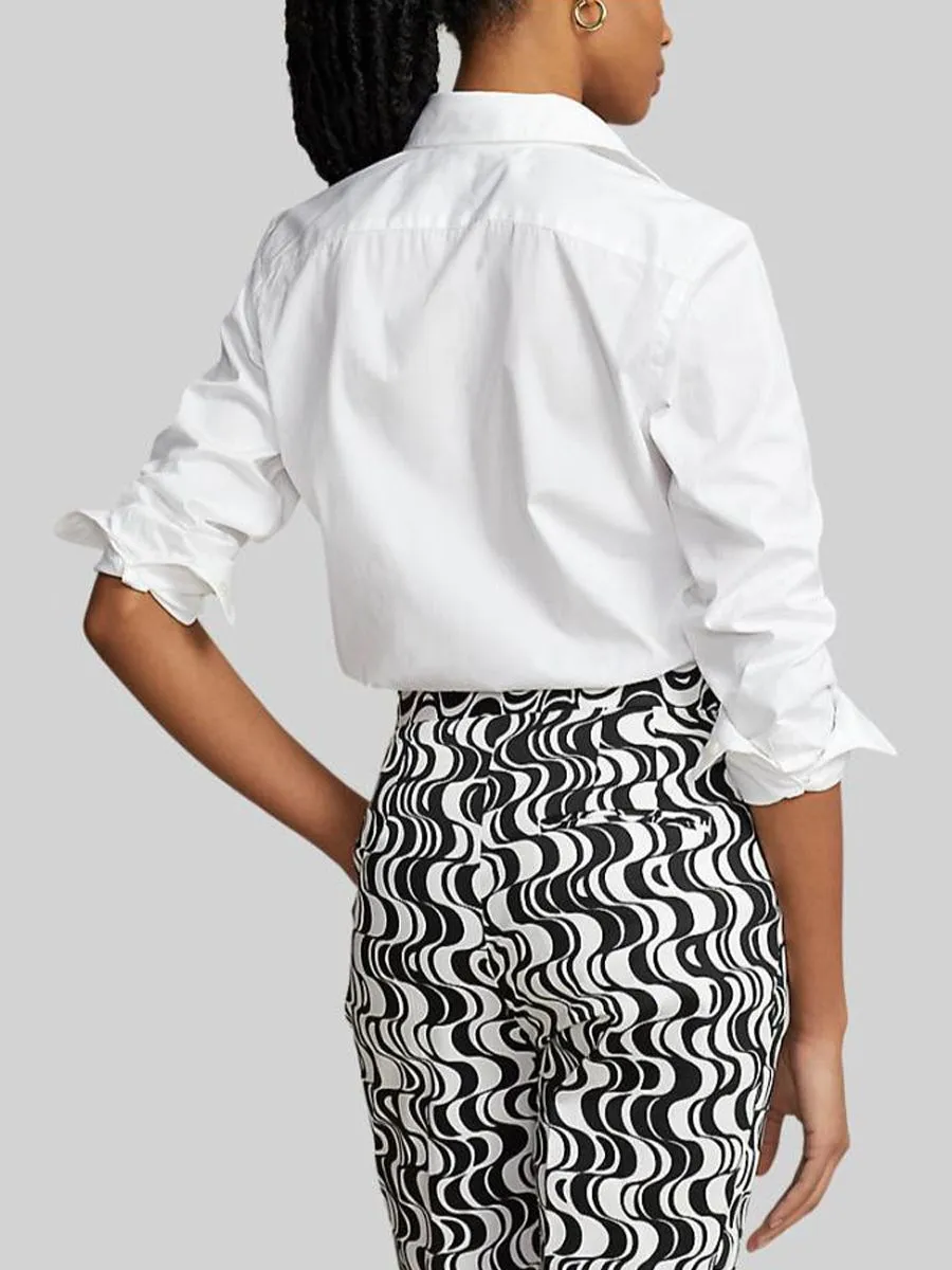 POLO RALPH LAUREN Women Shirt-Classic Fit Cotton Shirt-White