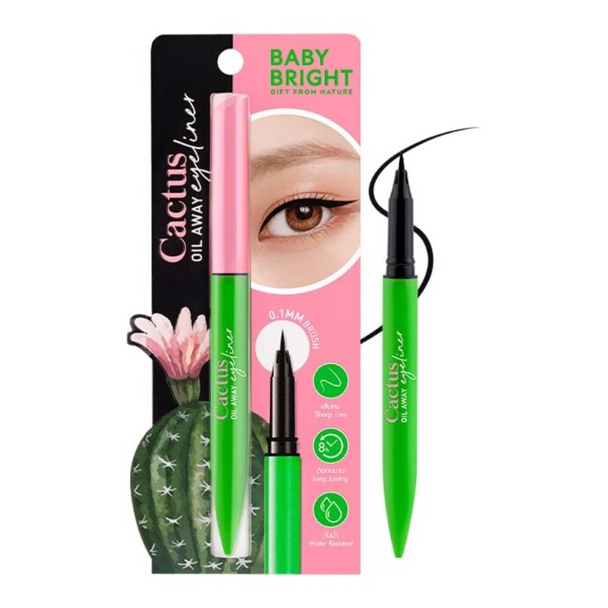 Baby Bright Cactus Oil Away Eyeliner 0.6g. - Black