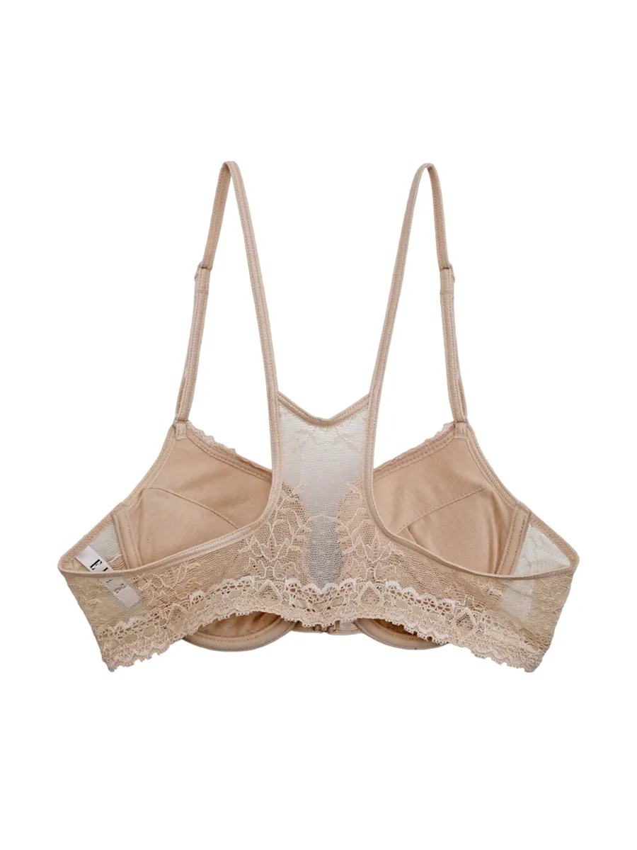 ELLE LINGERIE BRASSIERE FRONT HOOK BRA LB7540BE BEIGE