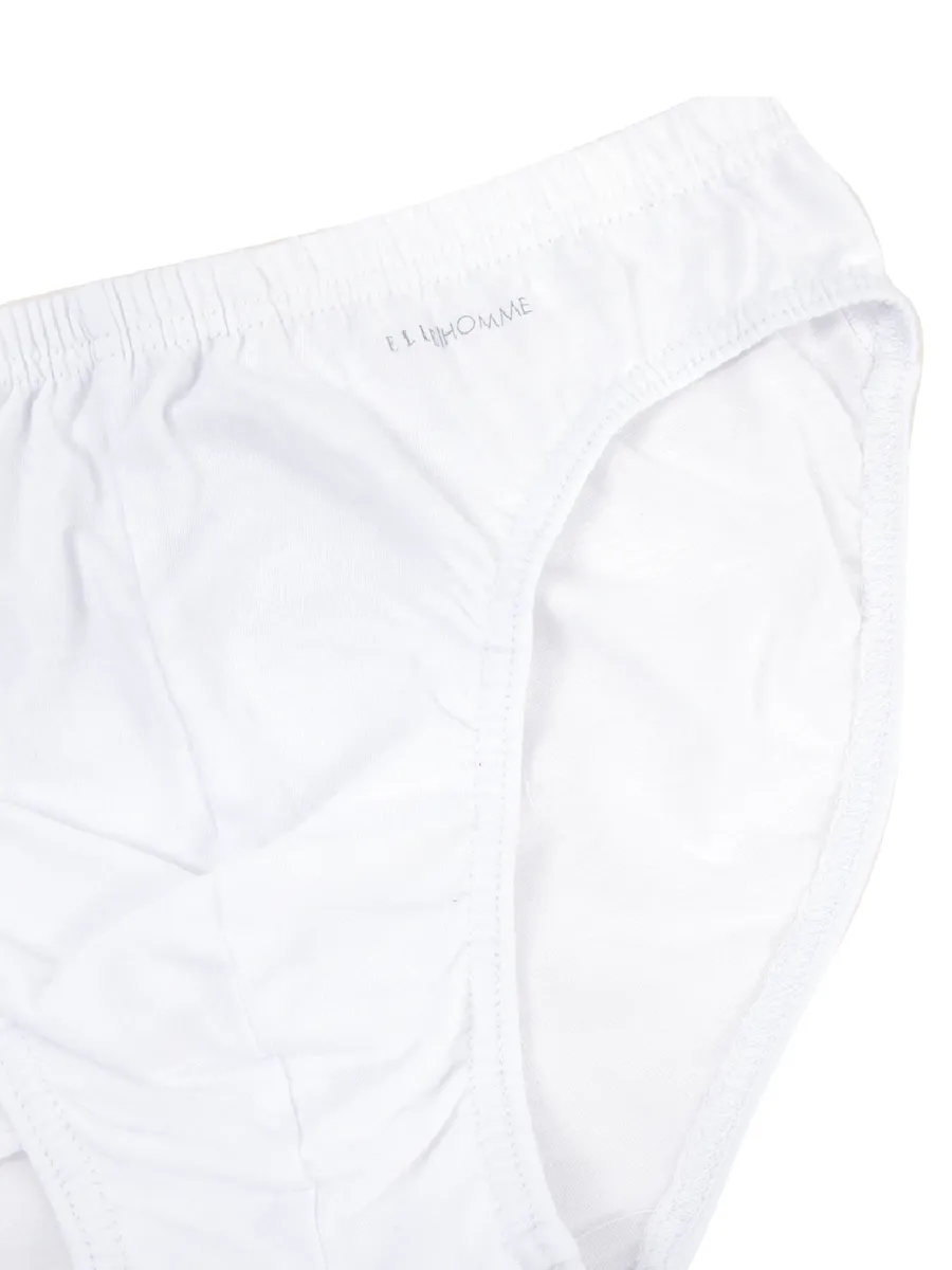 ELLE HOMME White Men's underwear pack of 3 cotton 100% KUB9999WH