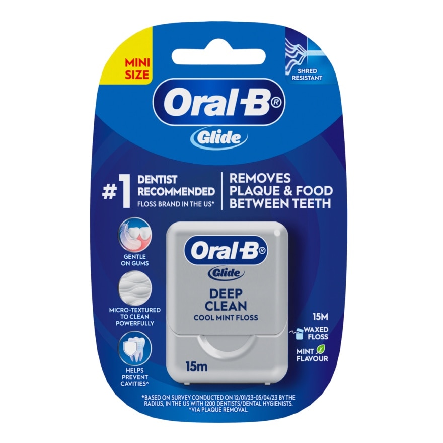 Oral-B Glide Deep Clean Floss Cool Mint 15 M. ไหมขัดฟัน
