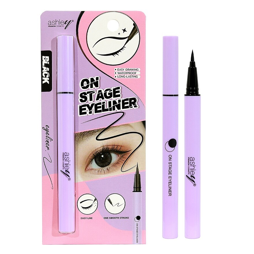 Ashley On Stage Eyeliner 0.6g Black - Black