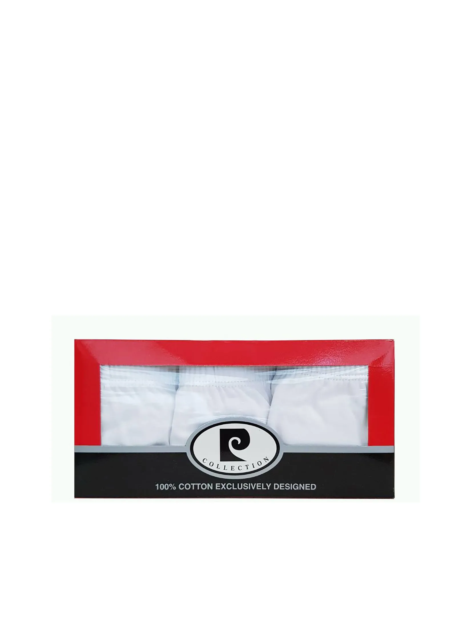 PIERRE CARDIN Men Underwear Classic Soft Design (PACK3) White