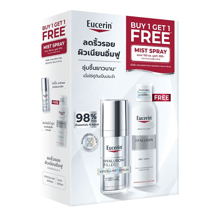 Eucerin Epicelline Serum 30 ml.  Hyaluron Mist Spray 150 ml.